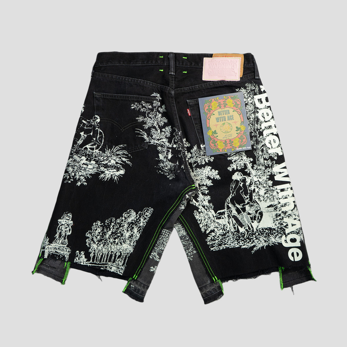 TERESA DOUBLE-WIDE DENIM SHORTS
