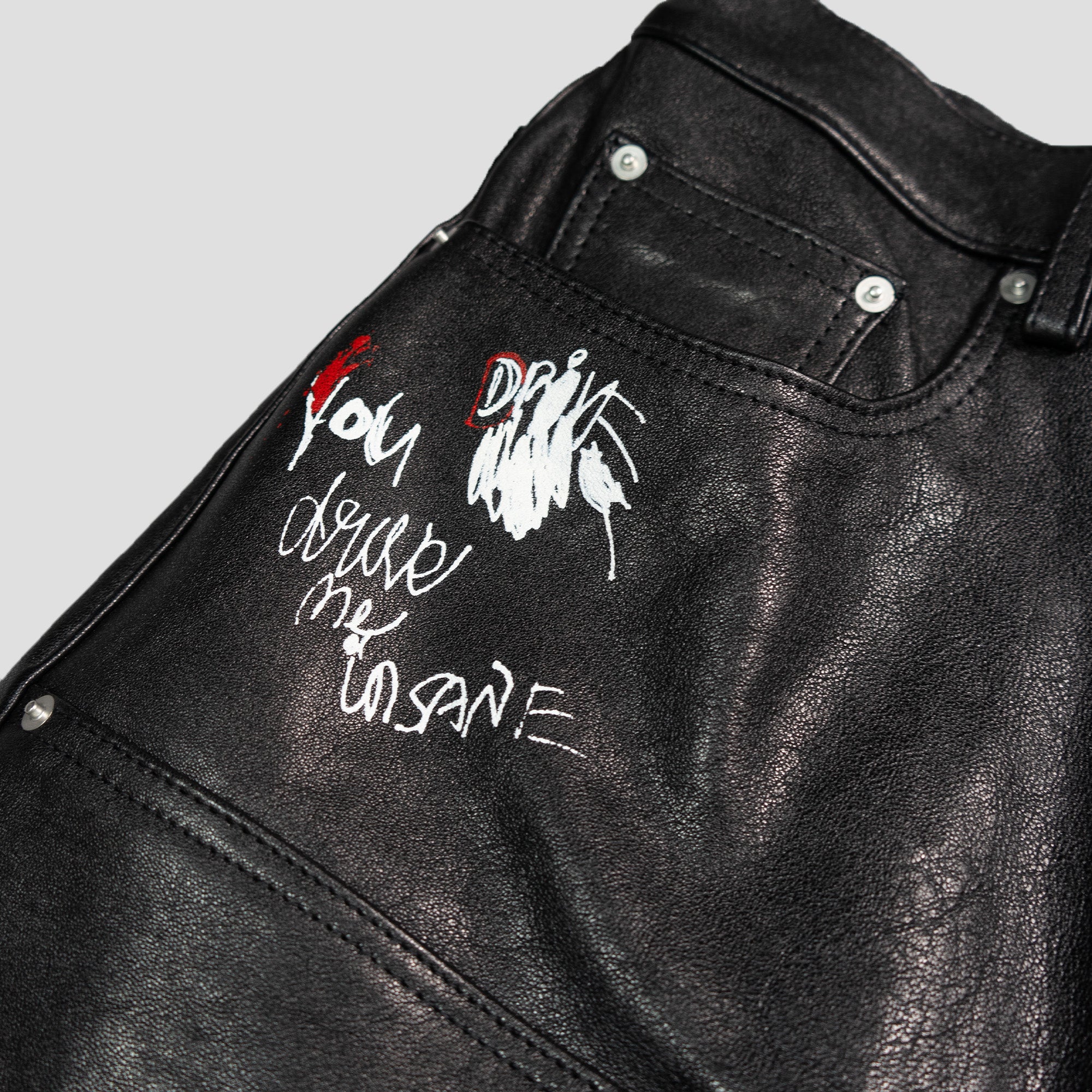 HOLY MOUNTAIN PAINTED LEATHER DBL KNEE SHORT