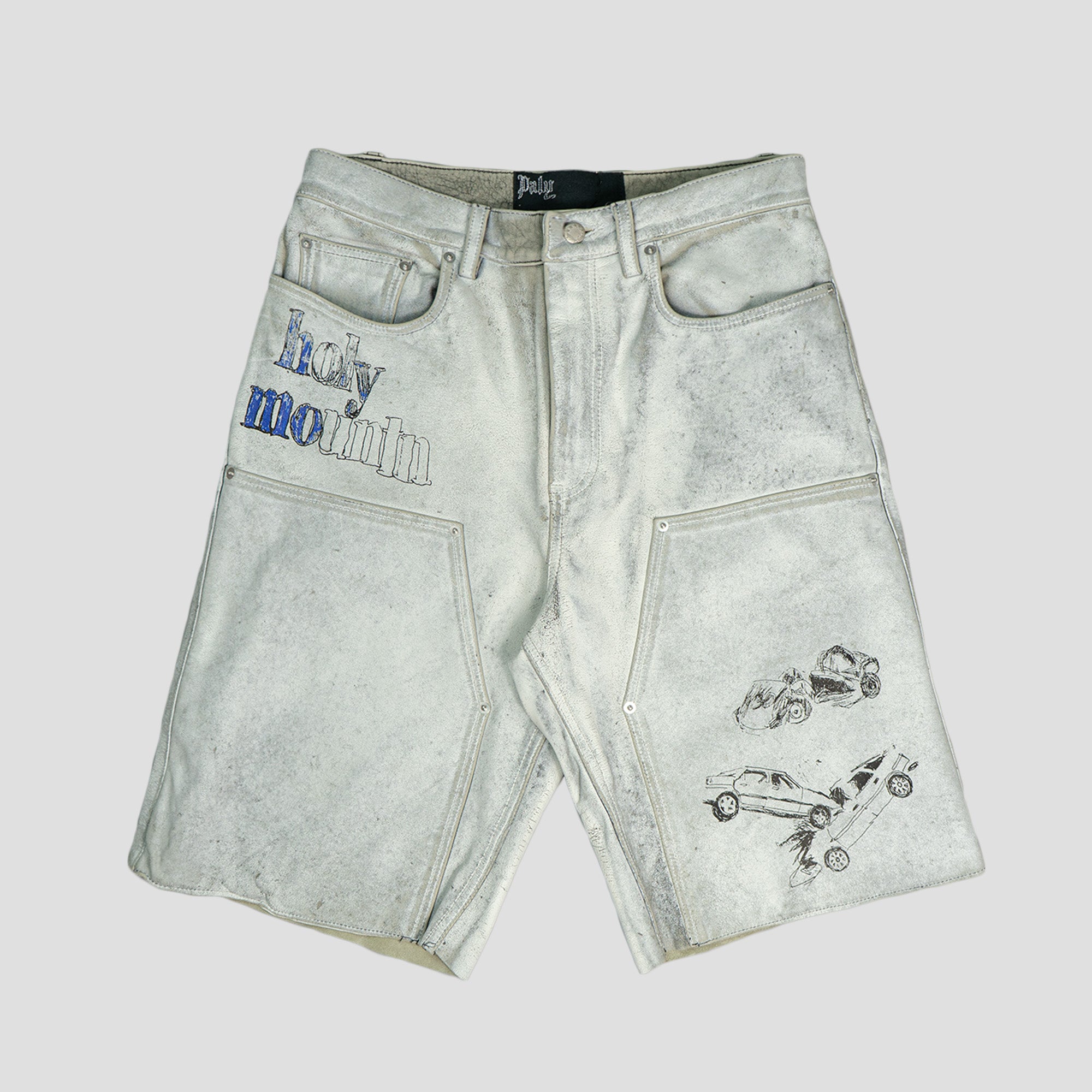 HOLY MOUNTAIN PAINTED LEATHER DBL KNEE SHORT