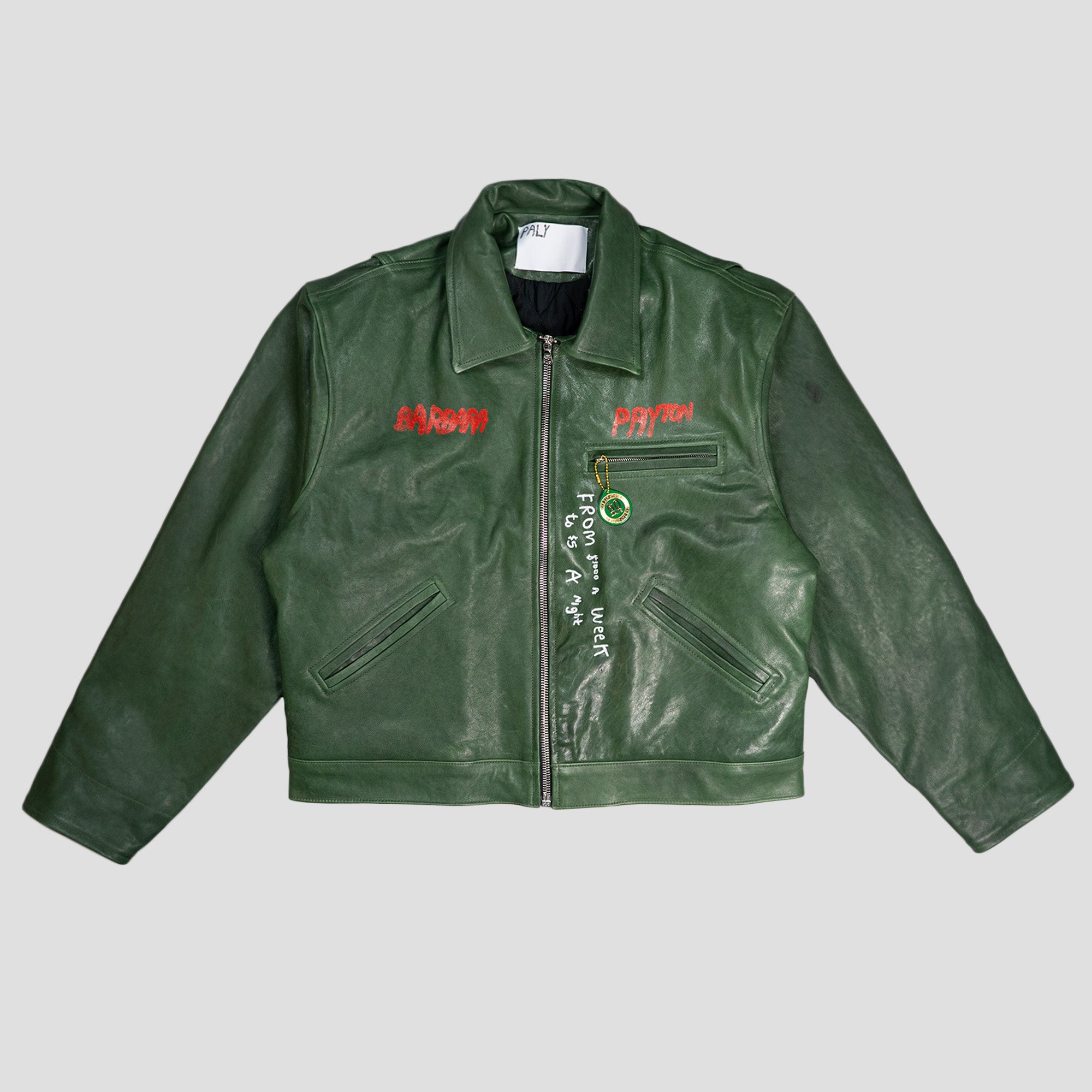 I AM NOT ASHAMED LEATHER WORK JACKET