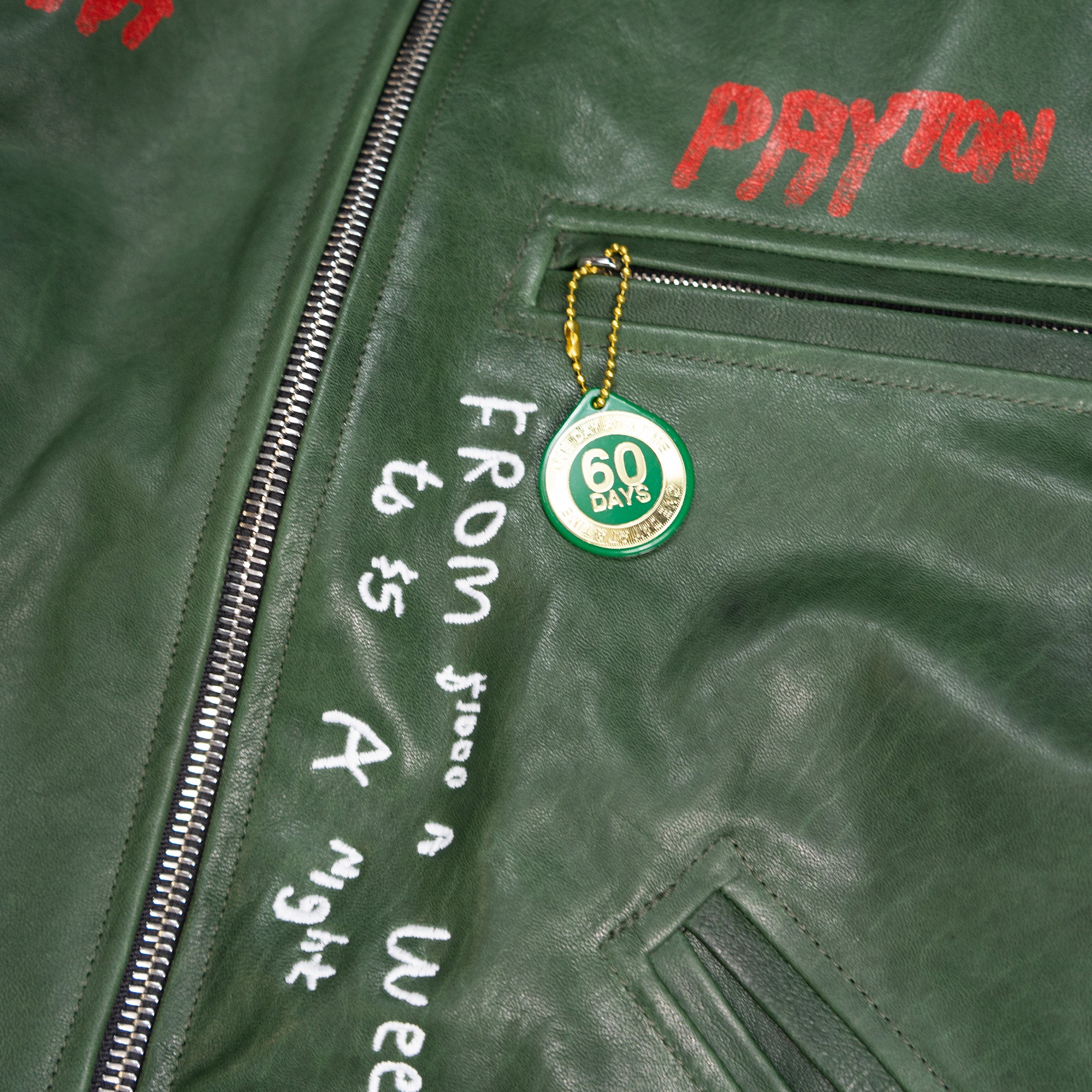 I AM NOT ASHAMED LEATHER WORK JACKET