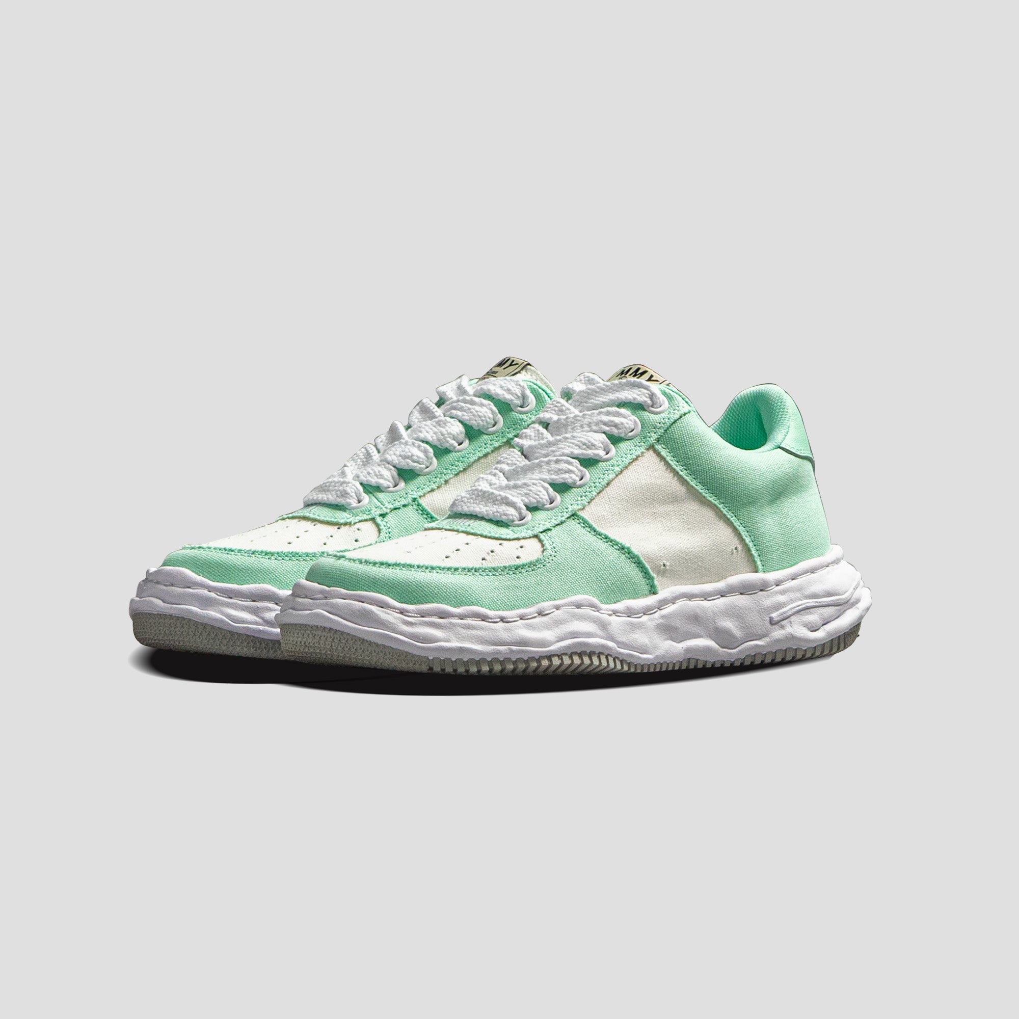 WAYNE OG SOLE LOW-TOP CANVAS SNEAKERS - MINT