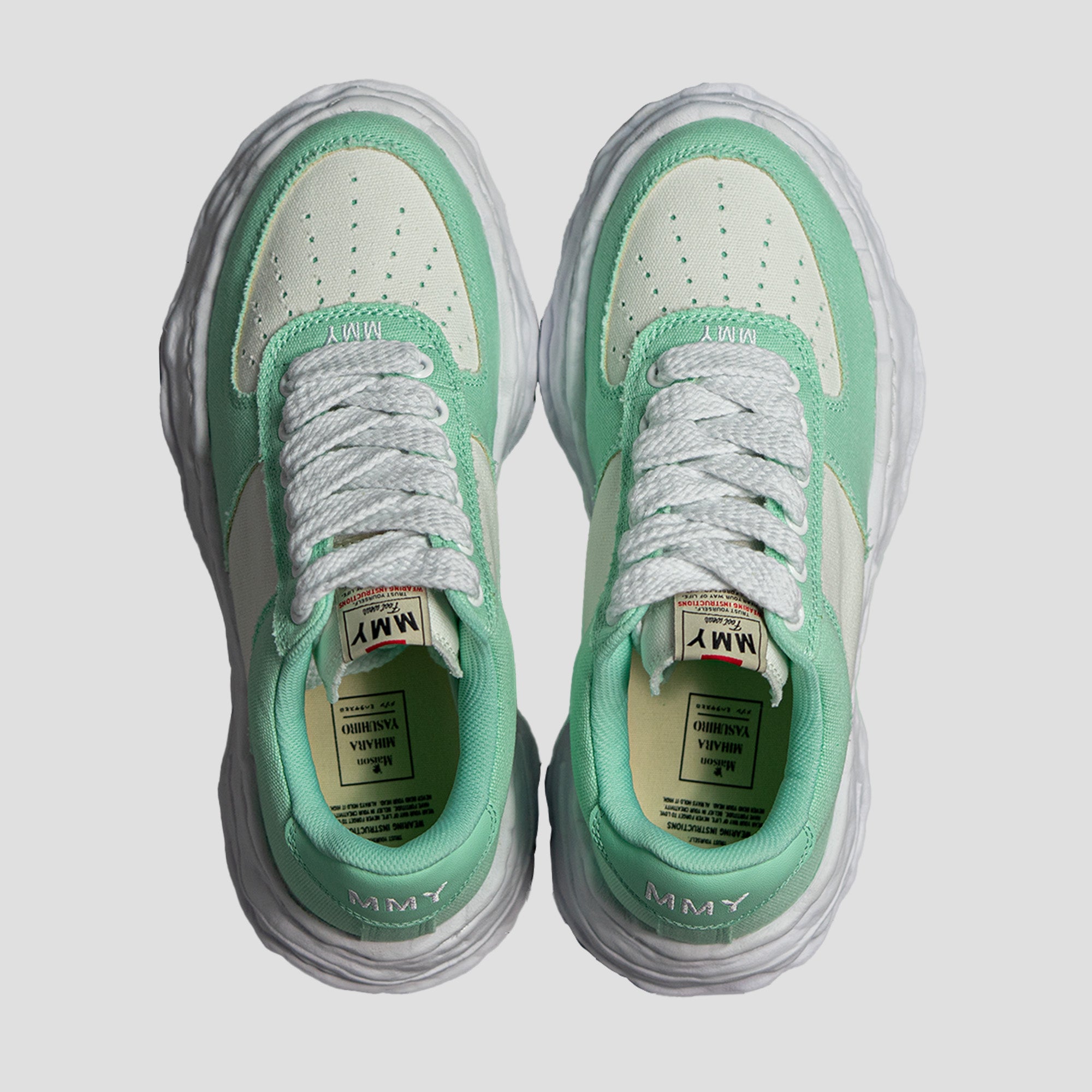 WAYNE OG SOLE LOW-TOP CANVAS SNEAKERS - MINT