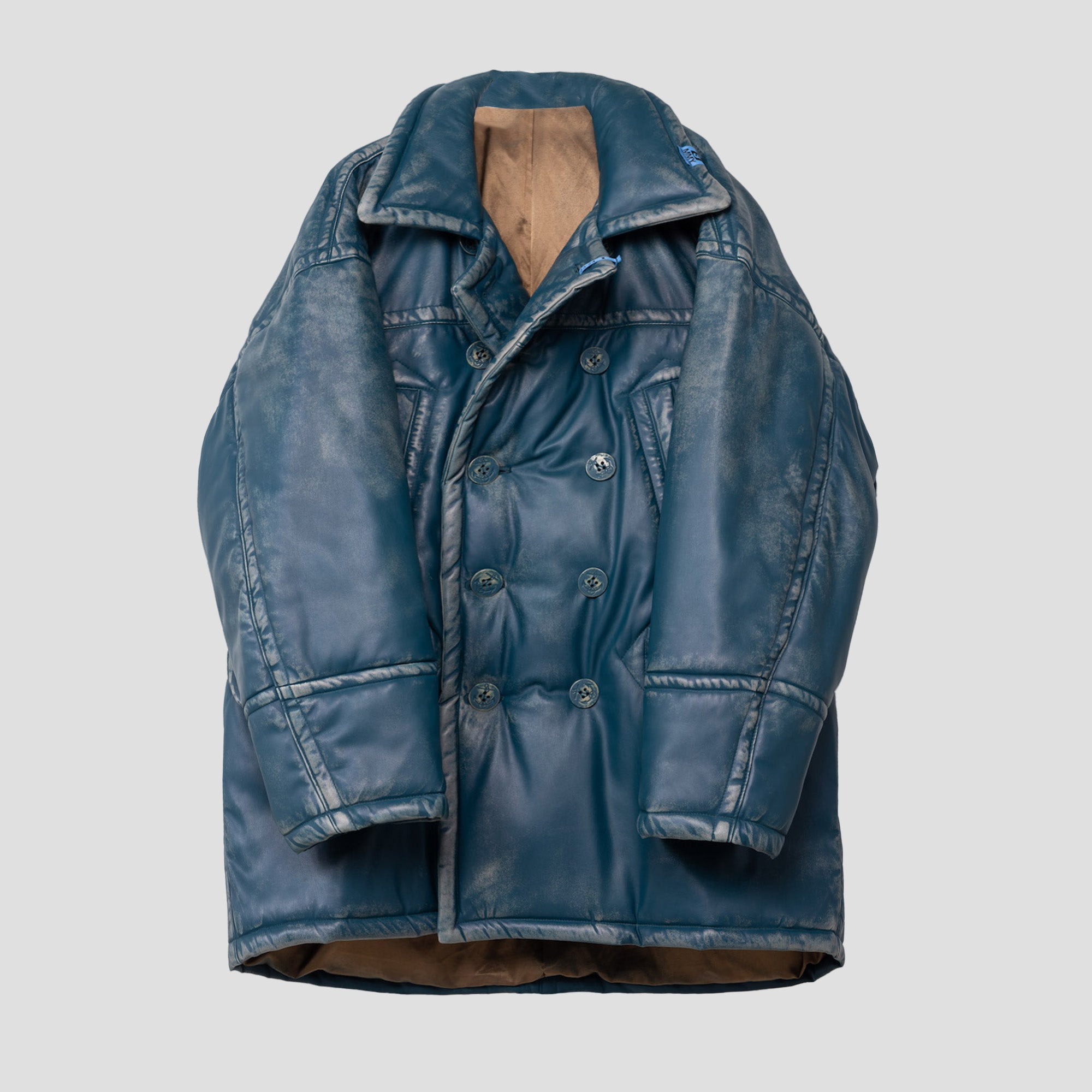 SYNTHETIC LEATHER PADDED COAT