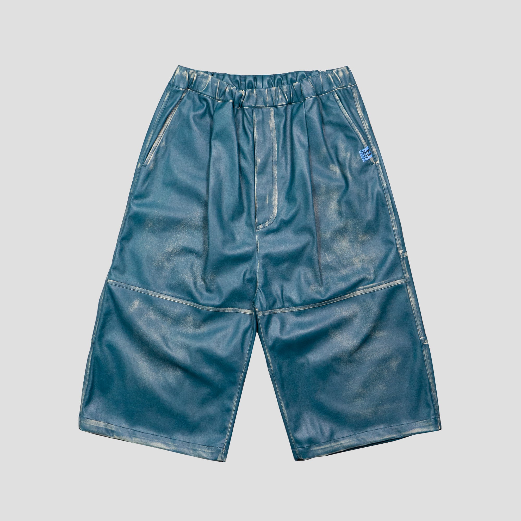 SYNTHETIC LEATHER SHORTS