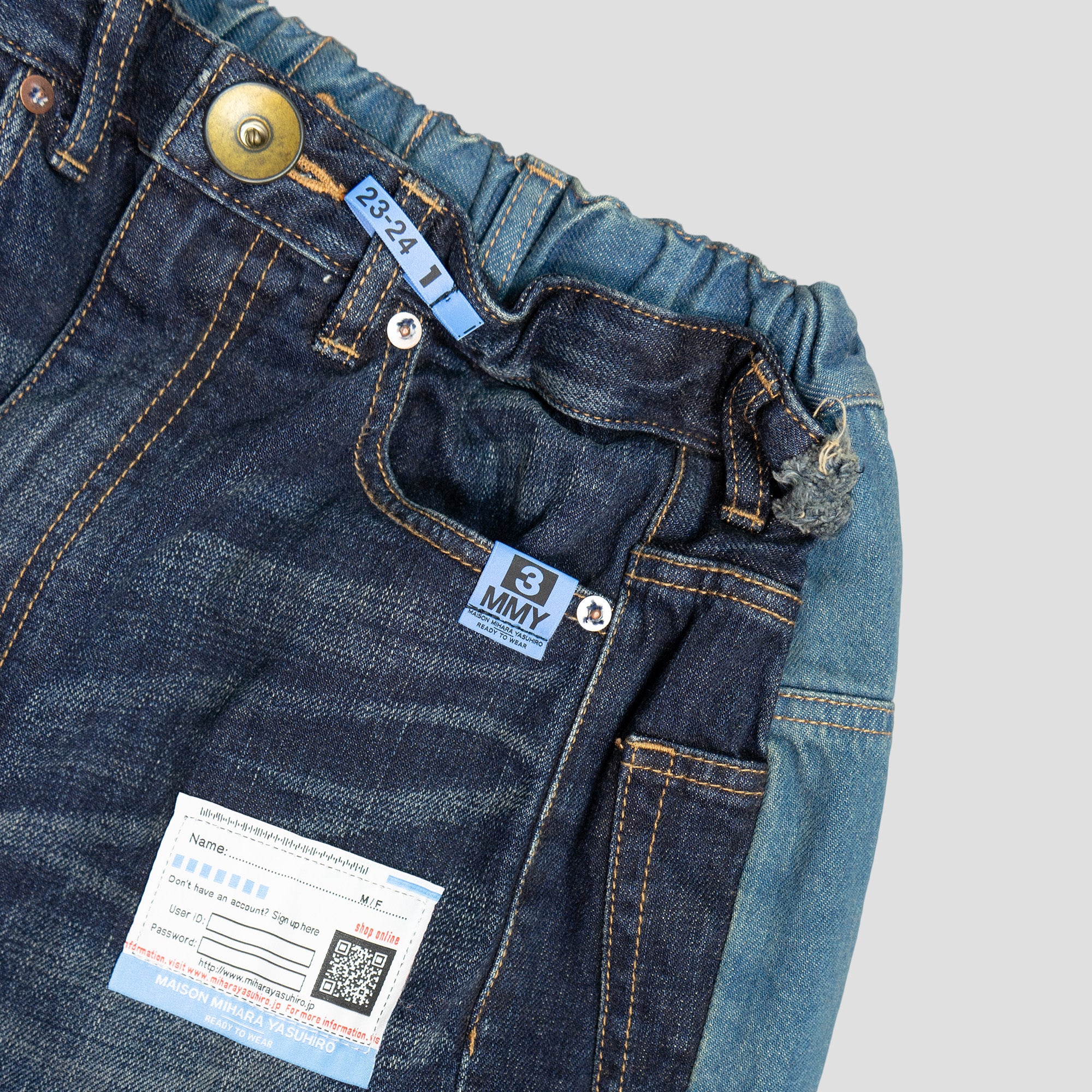 COMBINED DENIM PANTS