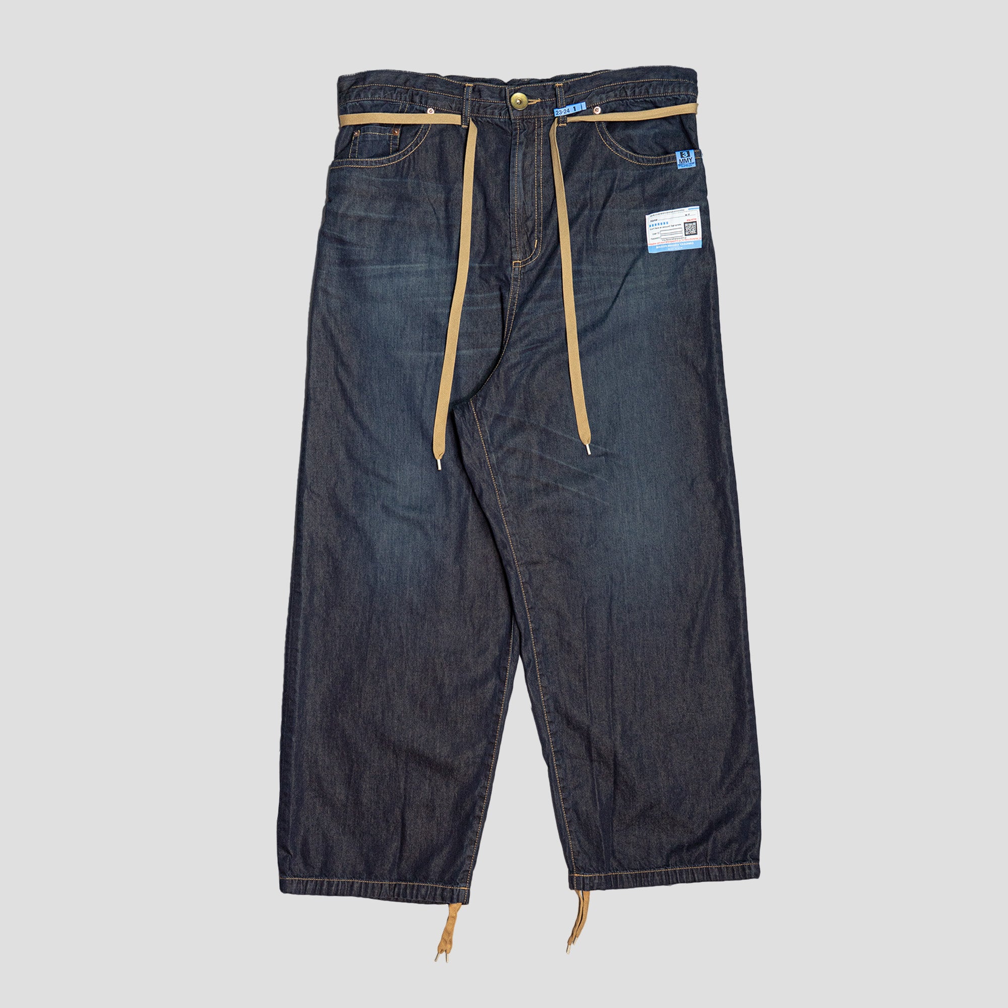 TENCEL DENIM WIDE TROUSERS