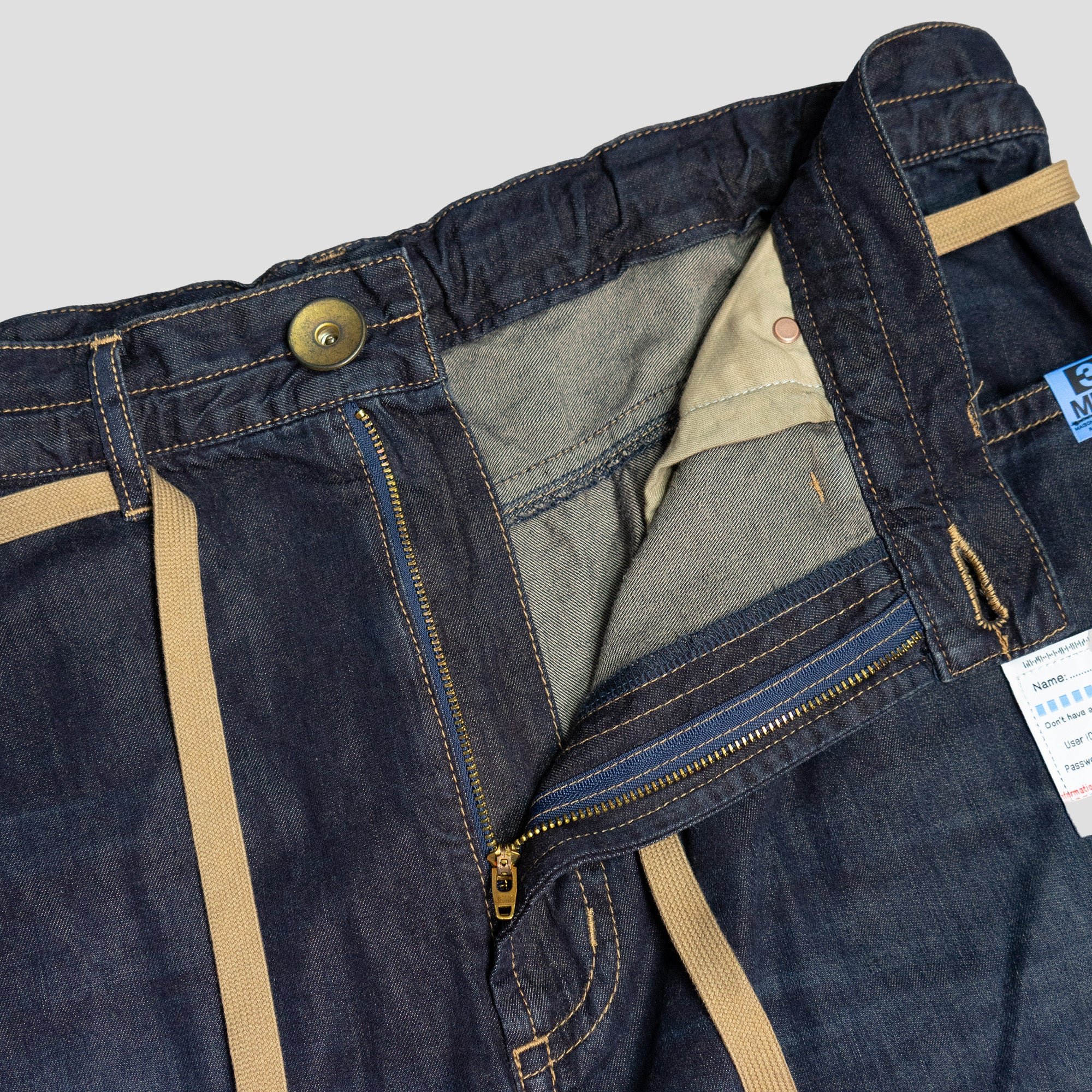 TENCEL DENIM WIDE TROUSERS