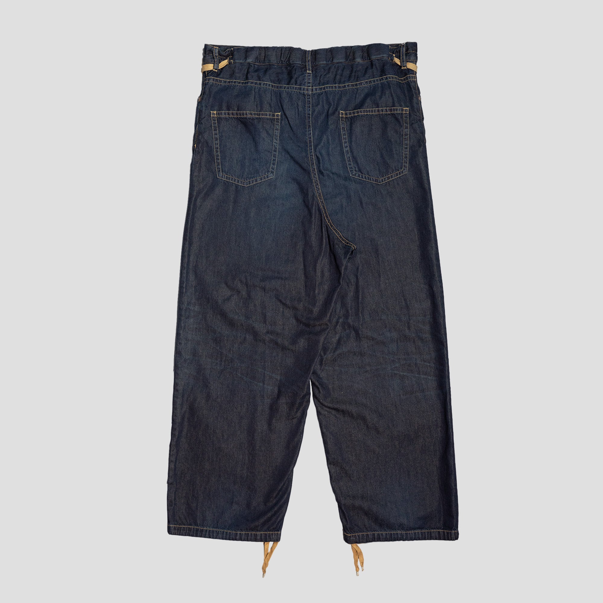 TENCEL DENIM WIDE TROUSERS