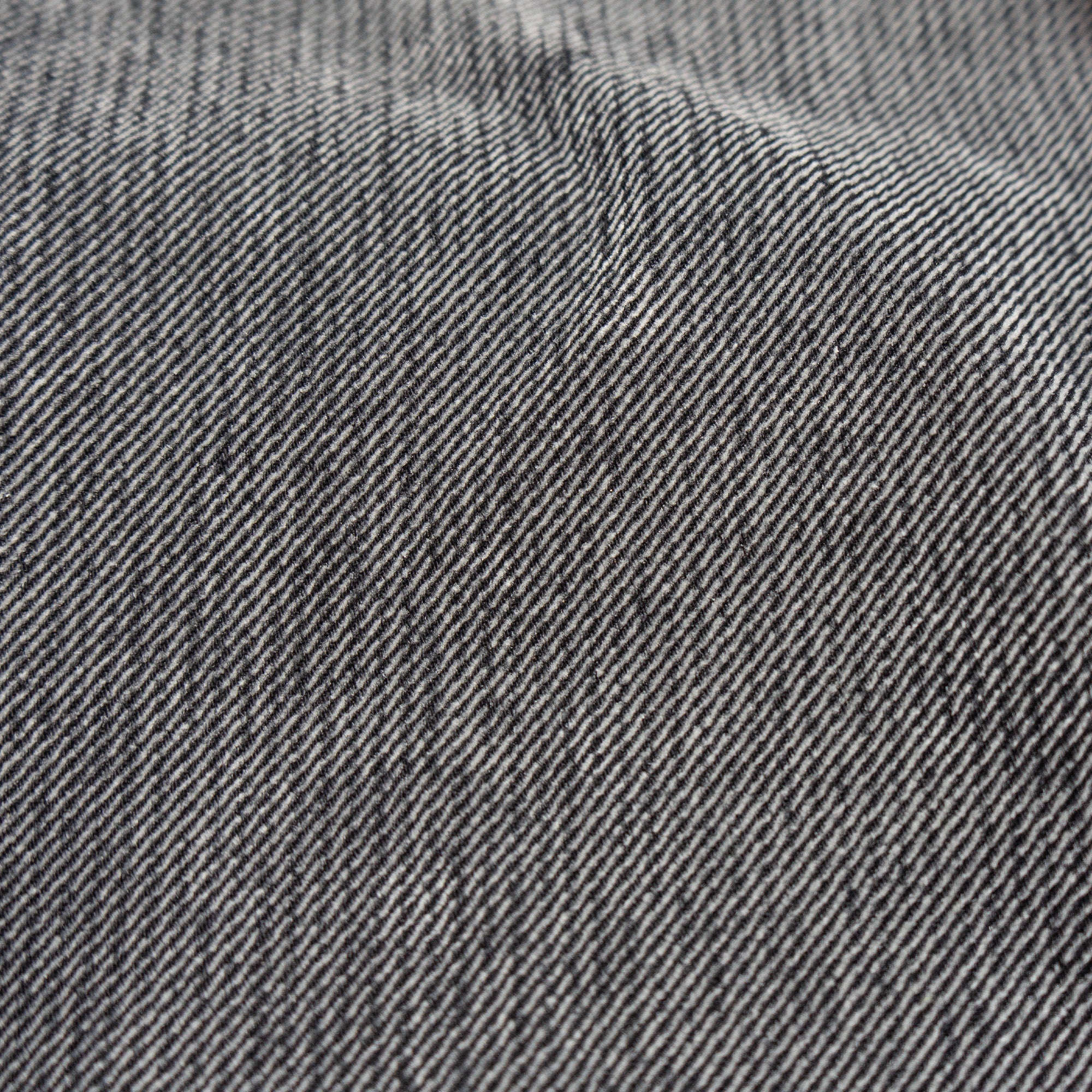 WIDE TAPERED FLOCKED DENIM PANTS