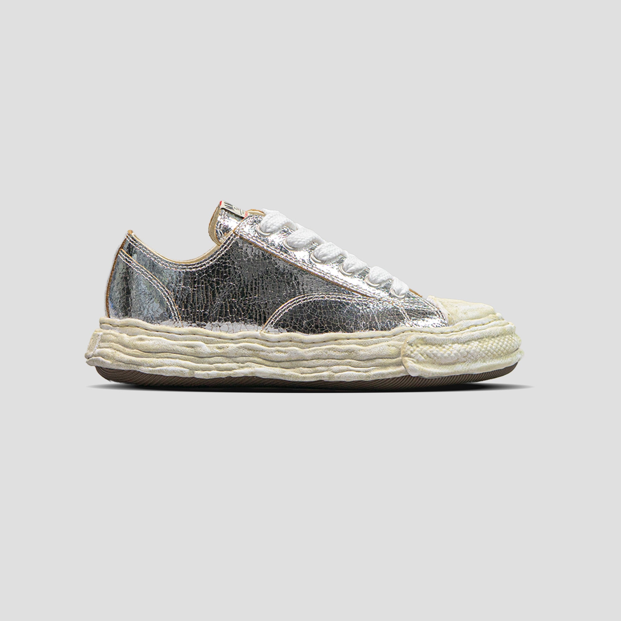 MIHARA YASUHIRO - PETERSON 23 OG SOLE LOW-TOP CRACK LEATHER SNEAKERS