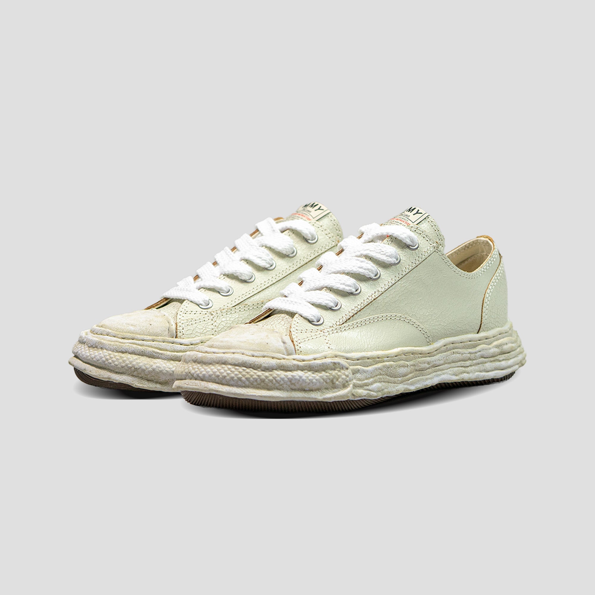 PETERSON 23 OG SOLE LOW-TOP CRACK LEATHER SNEAKERS