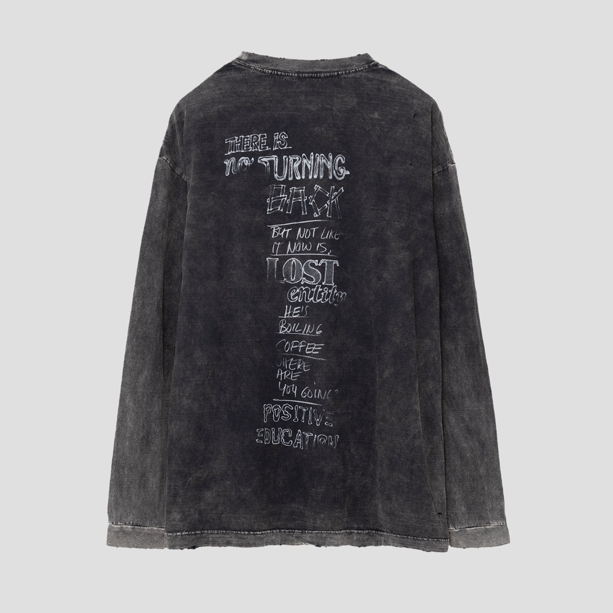 DISTRESSED L/S T-SHIRTS