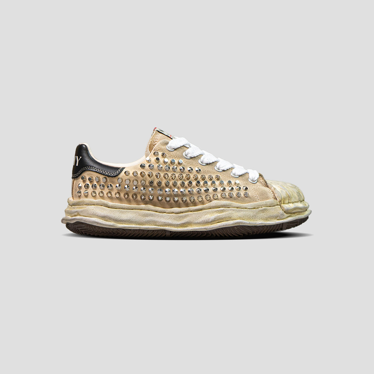 MIHARA YASUHIRO - BLAKEY OG SOLE STUDDED CANVAS LOW-TOP SNEAKERS