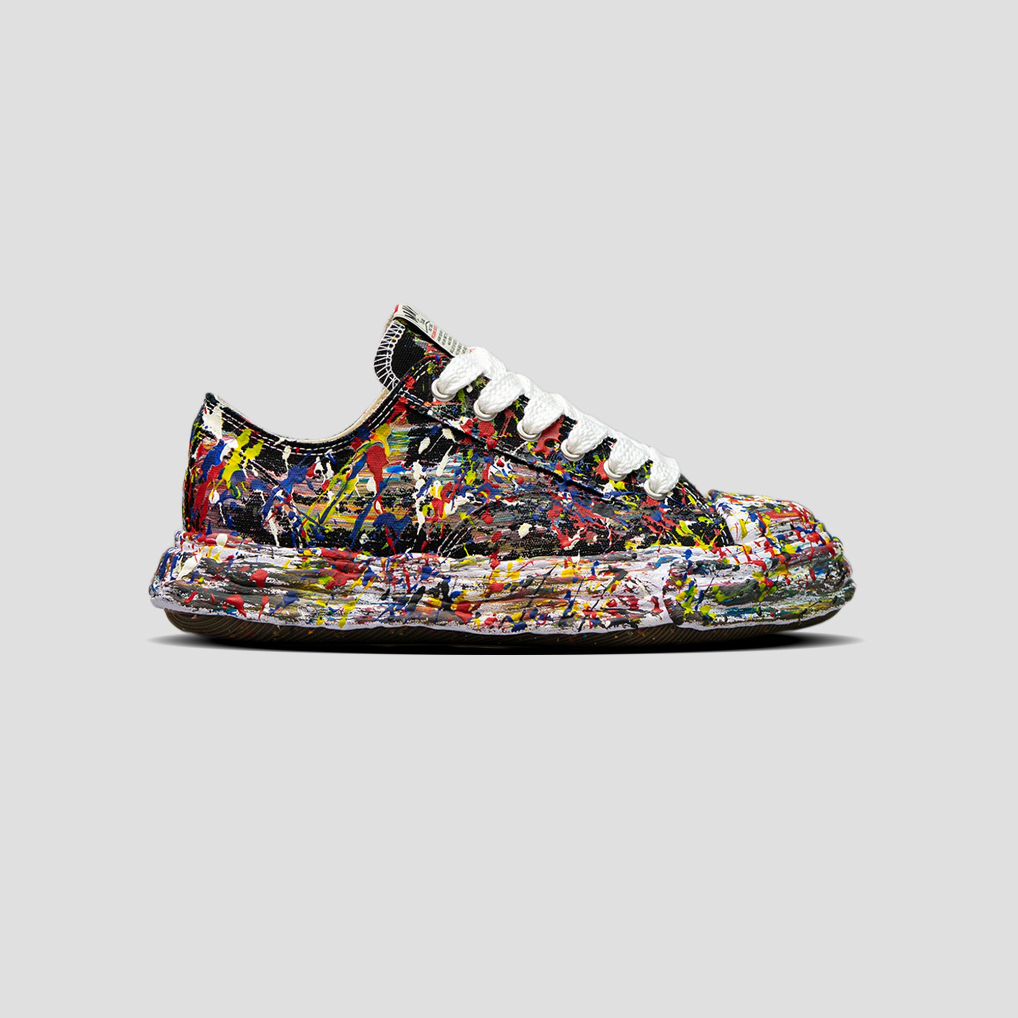 PETERSON 23 OG SOLE LOW-TOP SPUTTERING CANVAS SNEAKERS