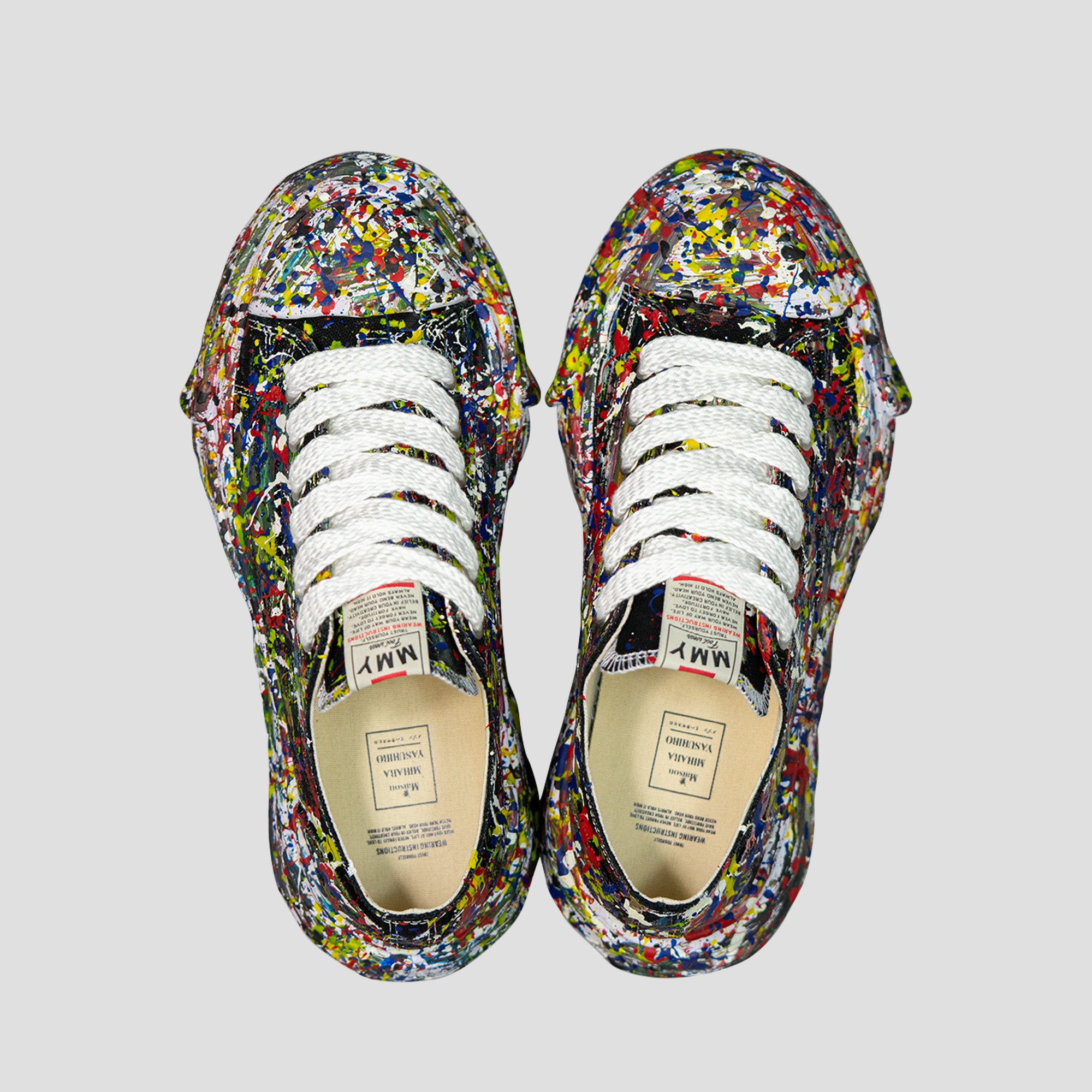 PETERSON 23 OG SOLE LOW-TOP SPUTTERING CANVAS SNEAKERS