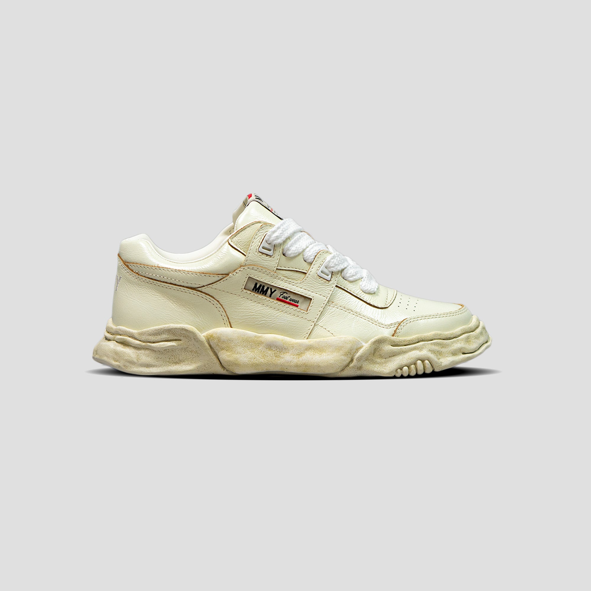 PARKER OG SOLE WRINKLED LEATHER LOW-TOP SNEAKER