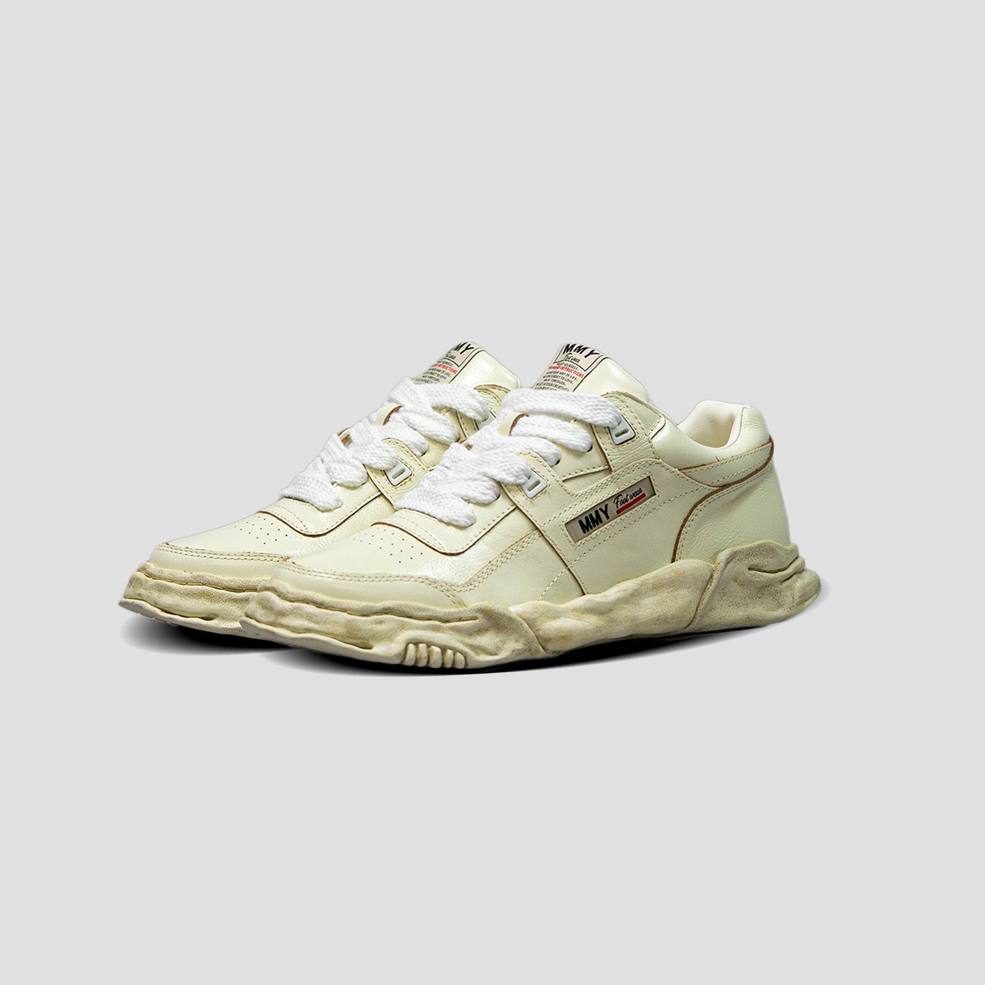 PARKER OG SOLE WRINKLED LEATHER LOW-TOP SNEAKER