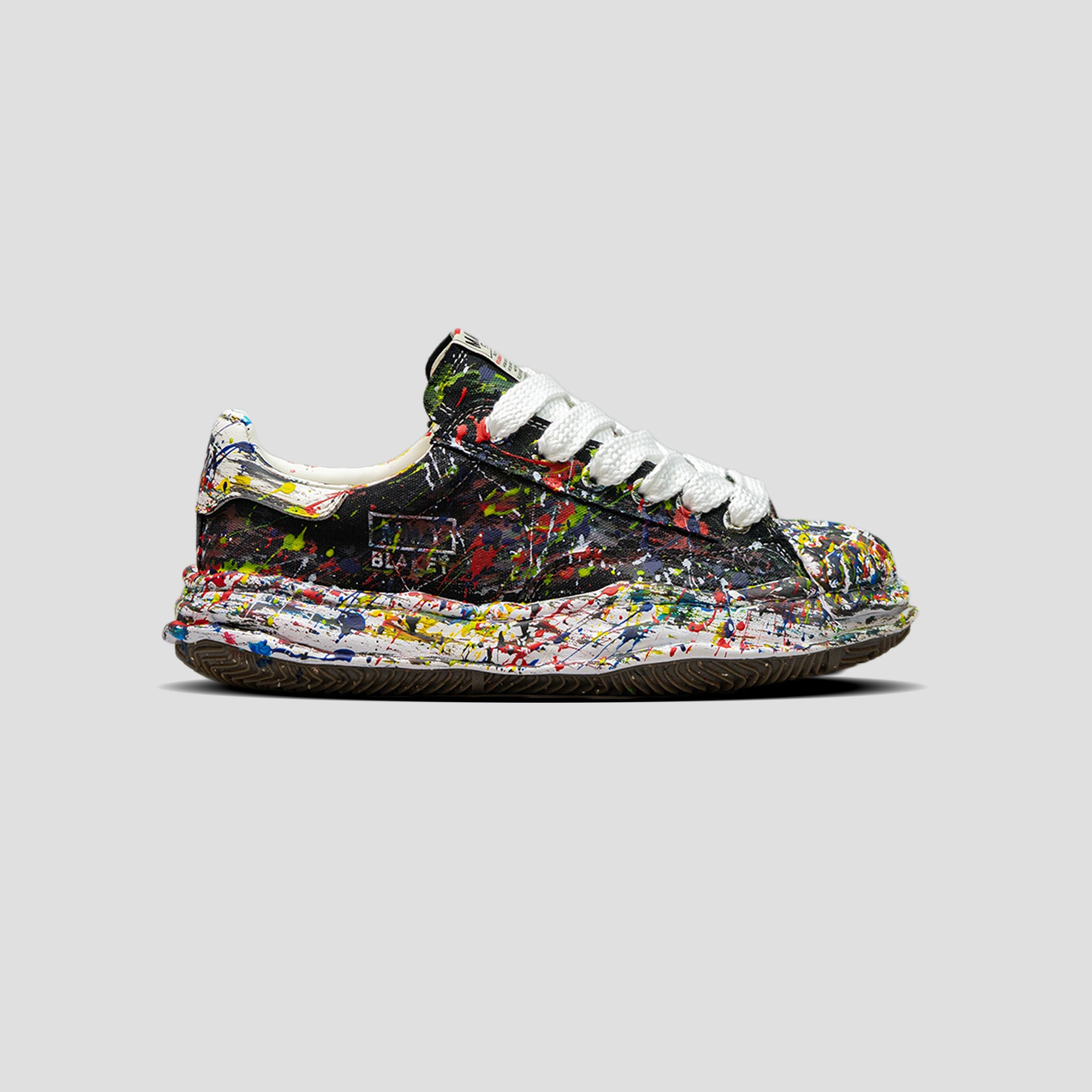 BLAKEY OG SOLE SPLUTTERING CANVAS LOW-TOP SNEAKERS