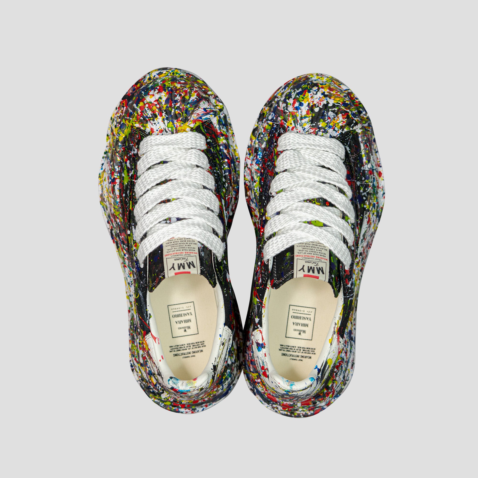 BLAKEY OG SOLE SPLUTTERING CANVAS LOW-TOP SNEAKERS