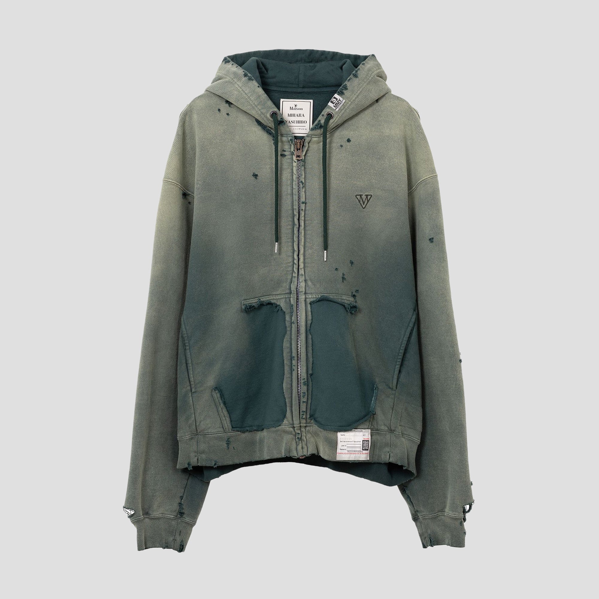 SUN FADED ZIP-UP HOODIE