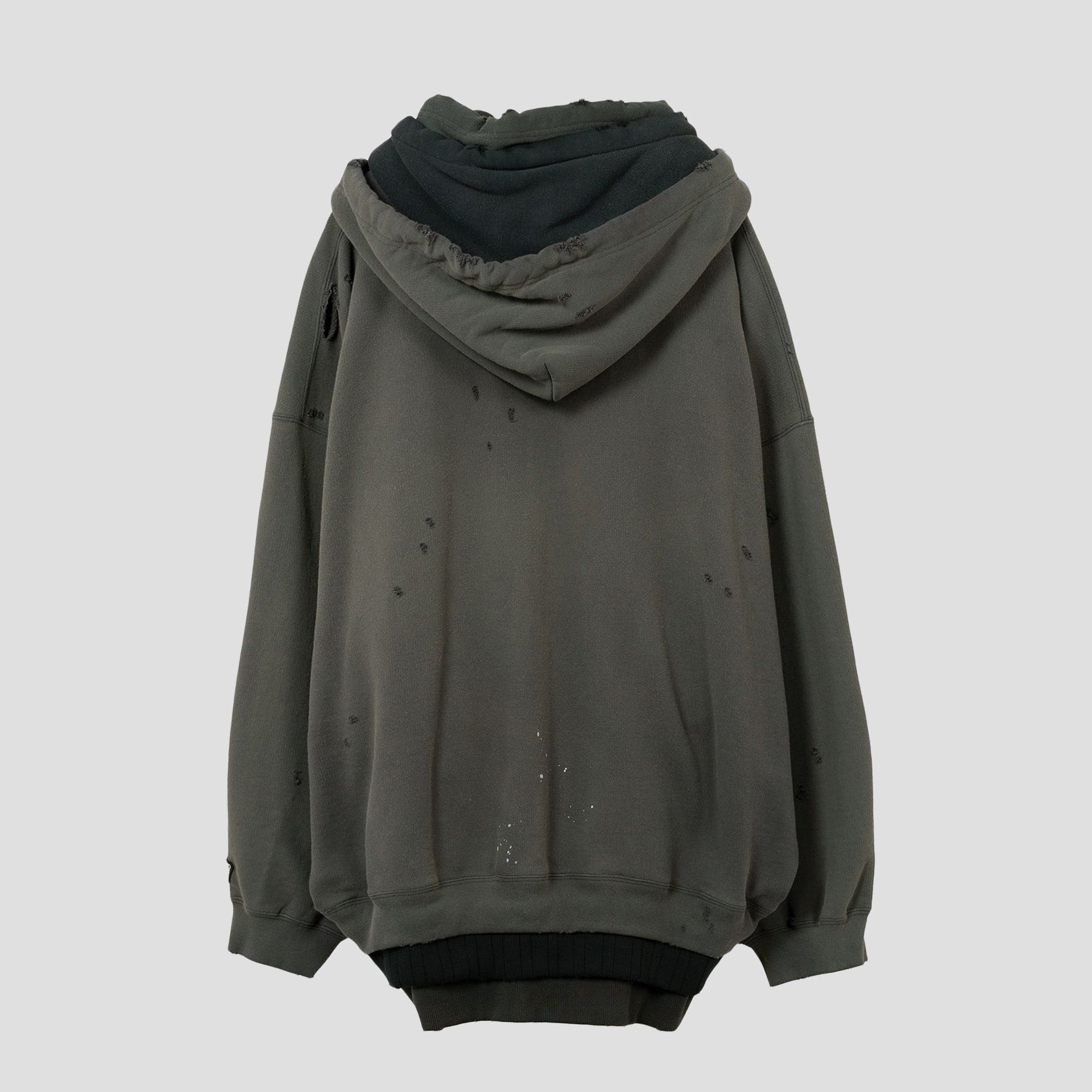 TRIPLE LAYERED ZIP-UP HOODIE