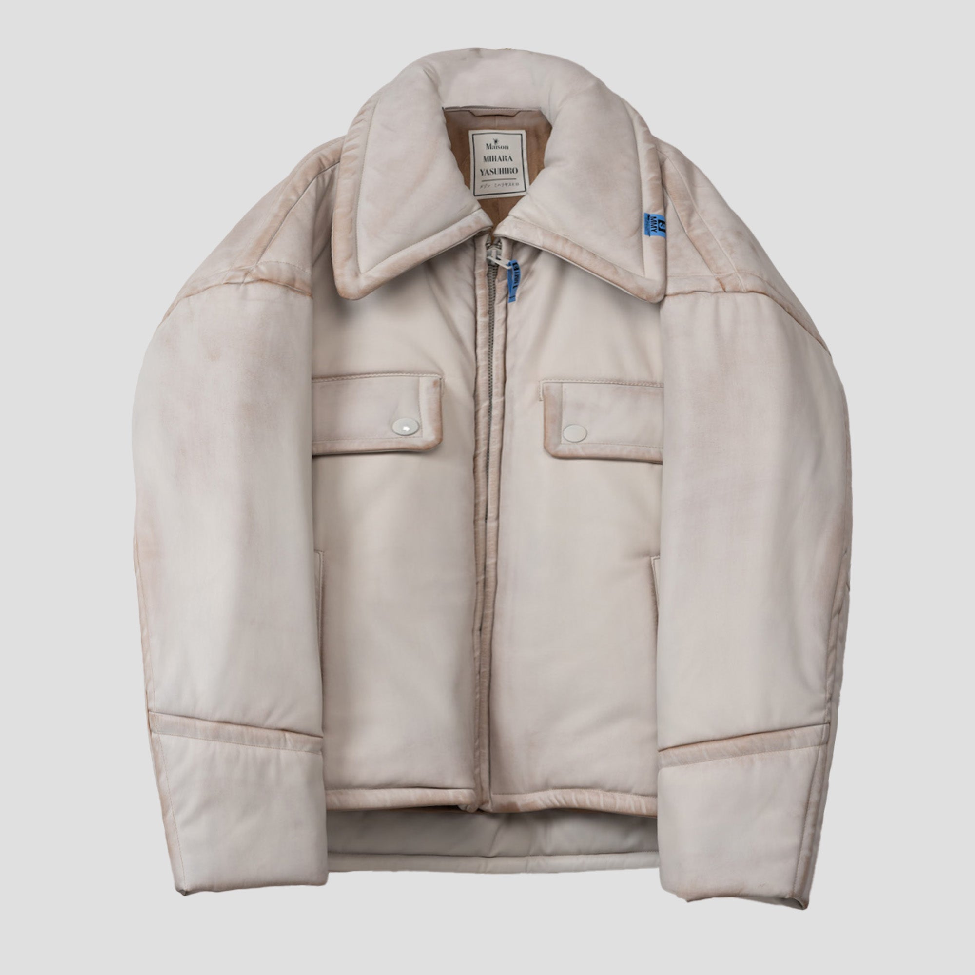SYNTHETIC LEATHER PADDED JACKET