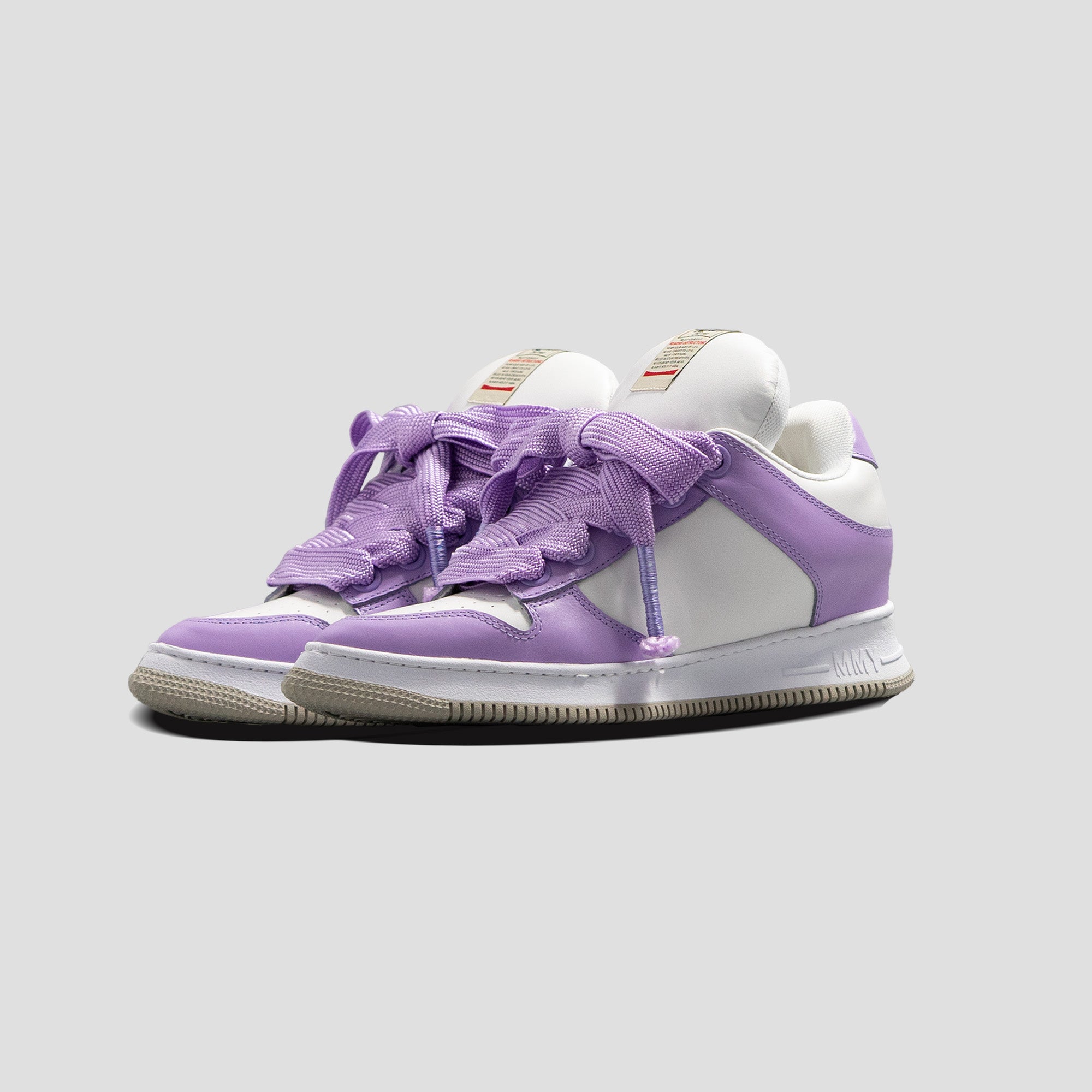 ROSY DAD OG SOLE MID-TOP PUFFER LEATHER SOLE SNEAKERS