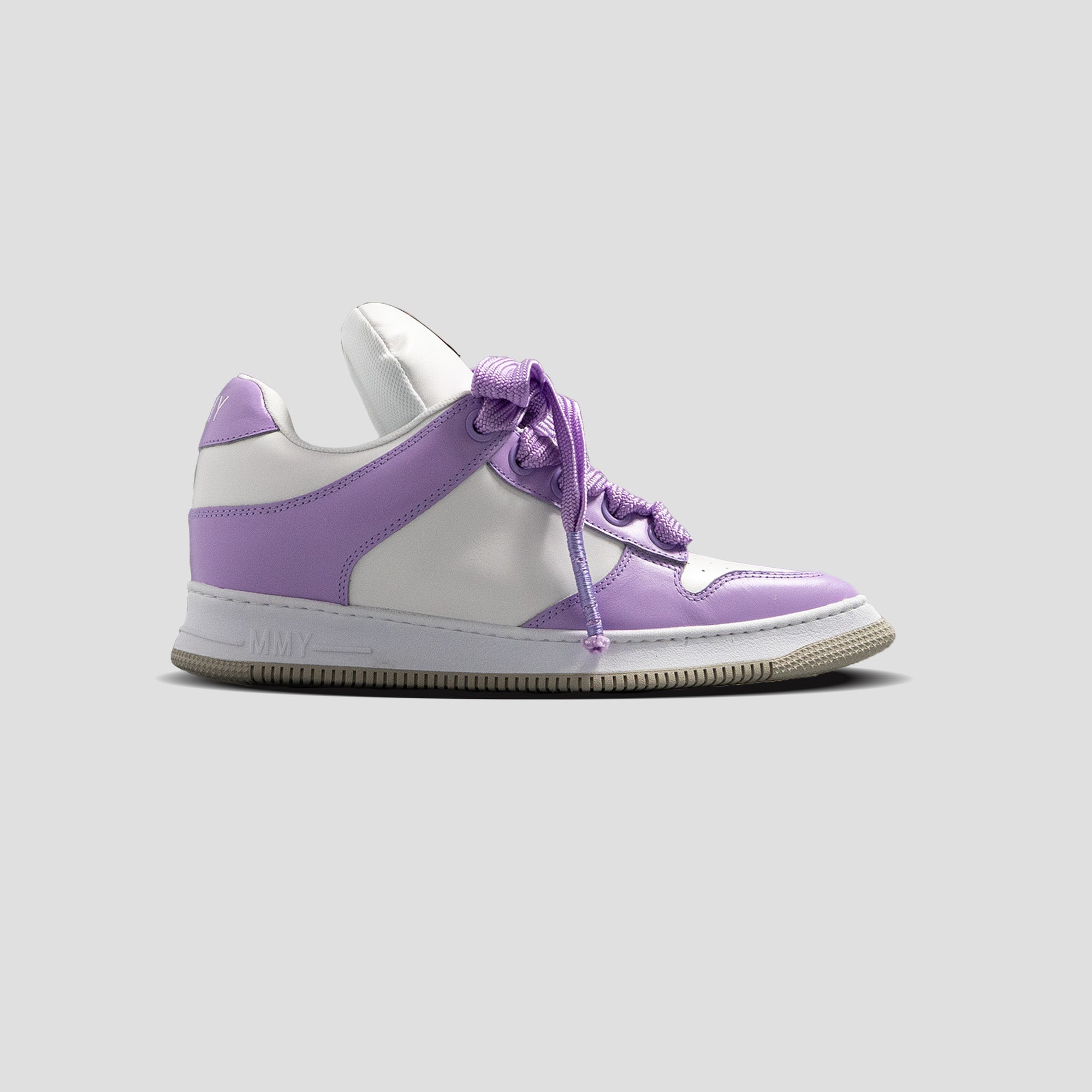 ROSY DAD OG SOLE MID-TOP PUFFER LEATHER SOLE SNEAKERS