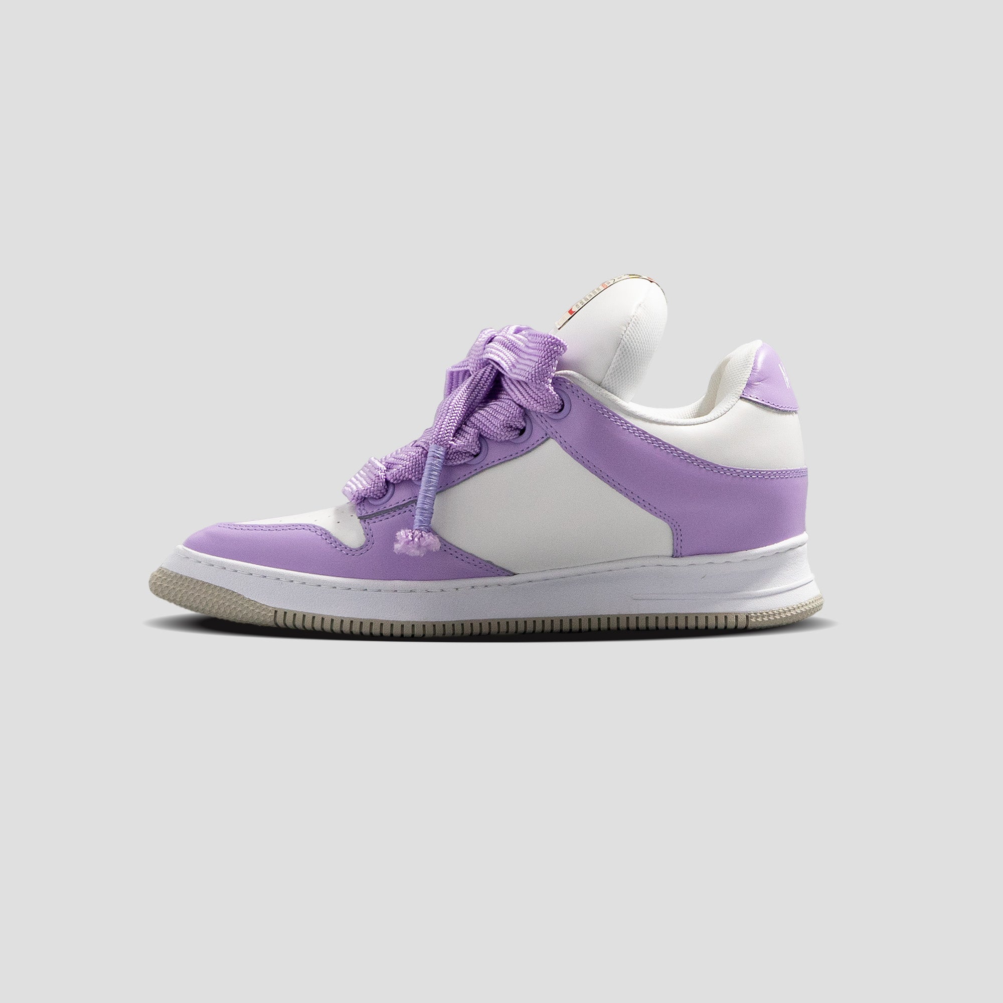 ROSY DAD OG SOLE MID-TOP PUFFER LEATHER SOLE SNEAKERS