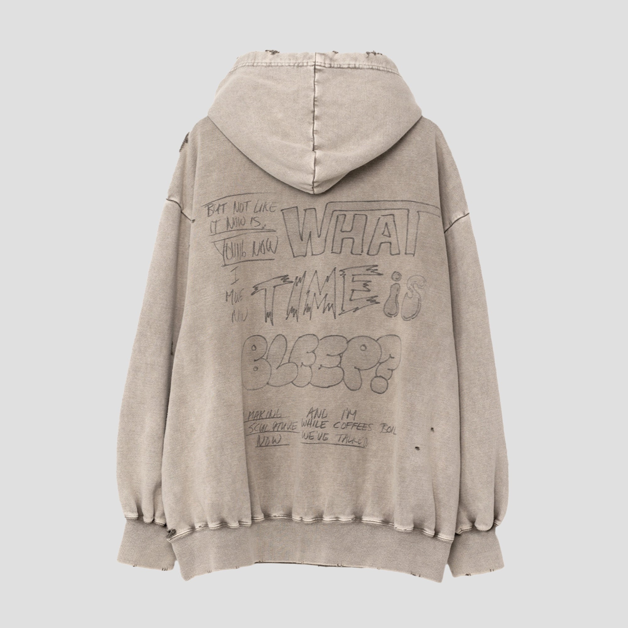 DISTRESSED HOODIE