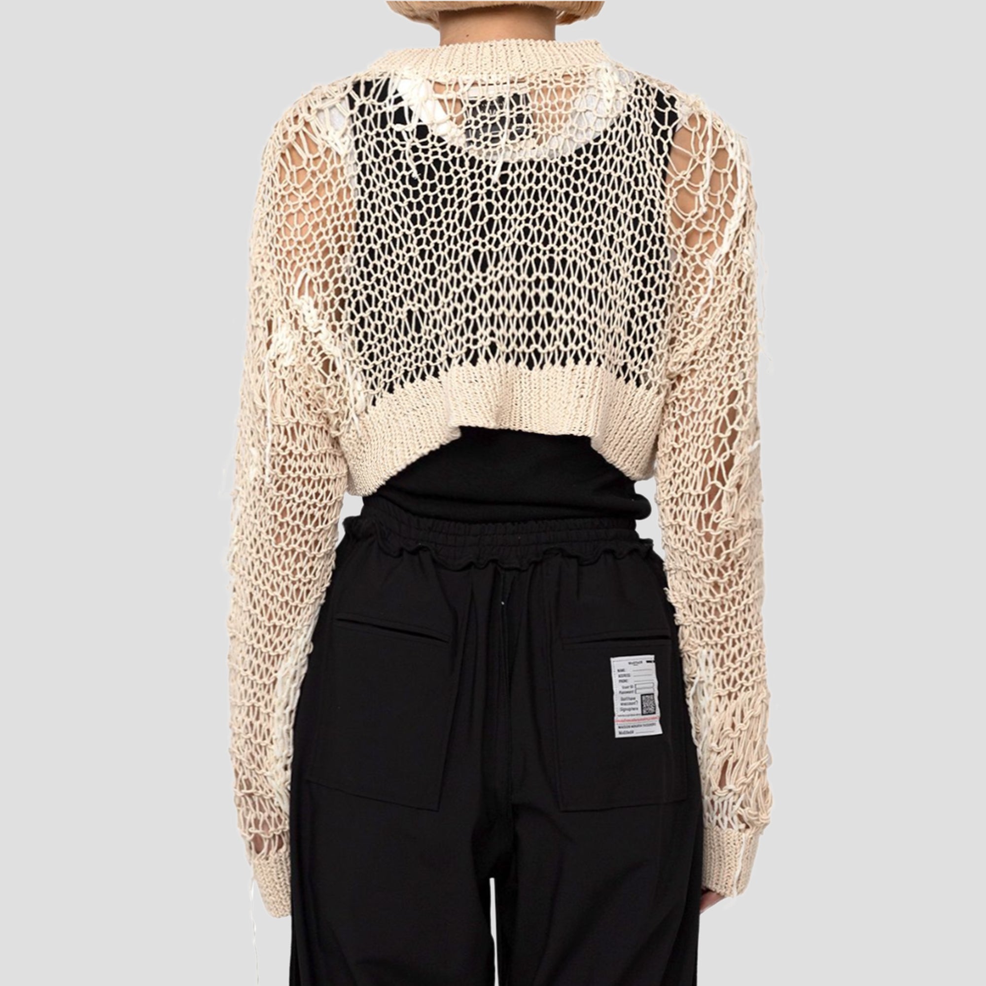 LOOSE KNIT CROPPED SWEATER