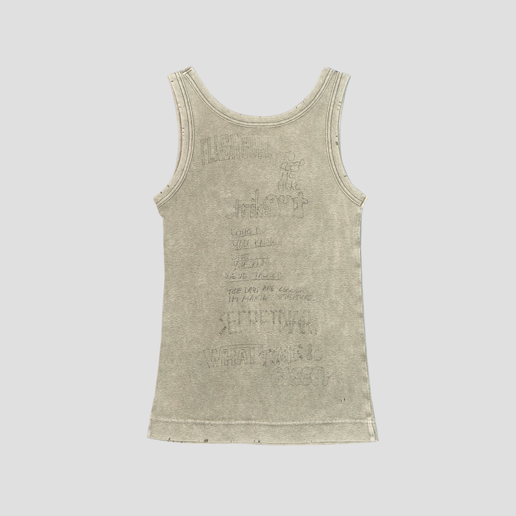 DISTRESSED TANK TOP