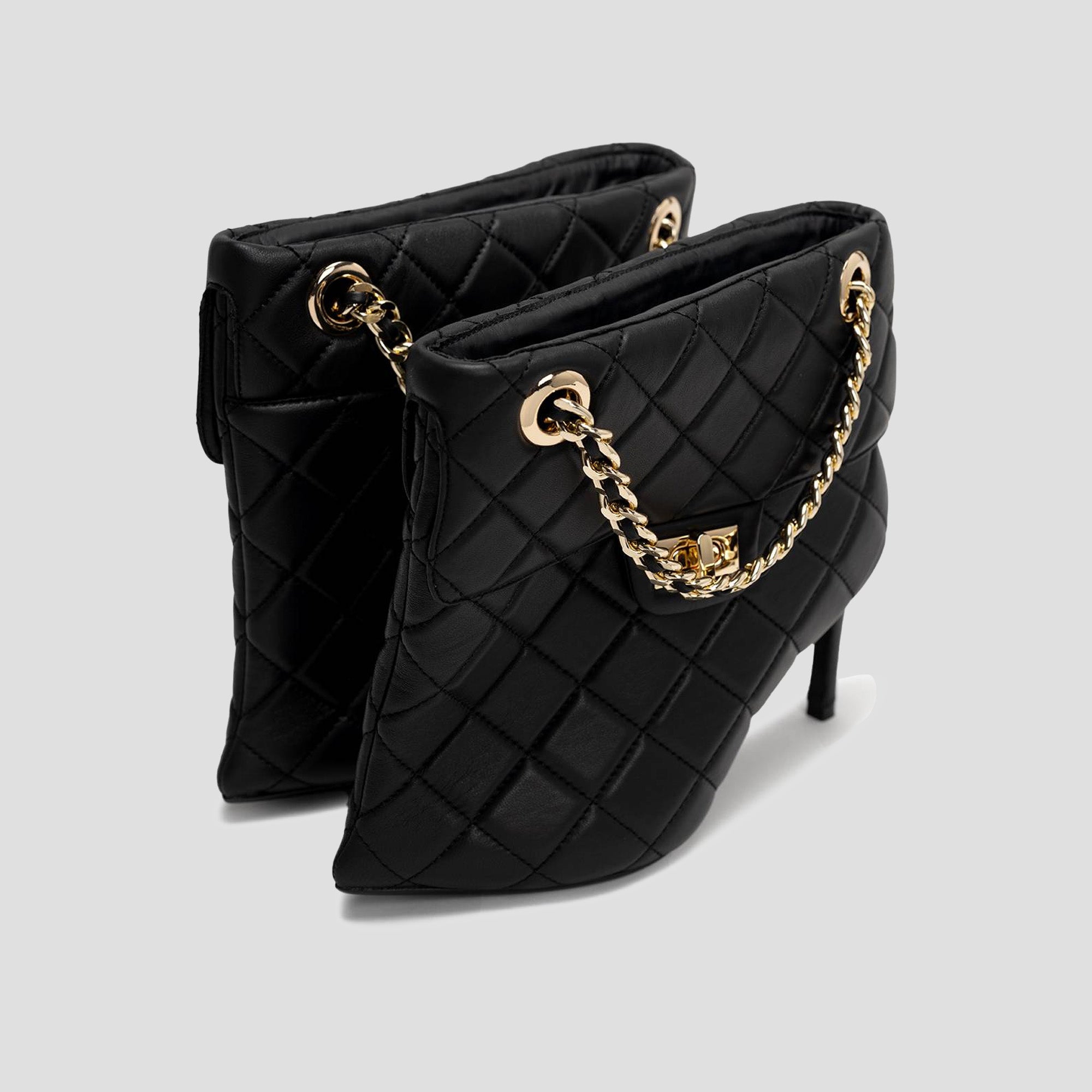 QUILTED BAG BOOTS