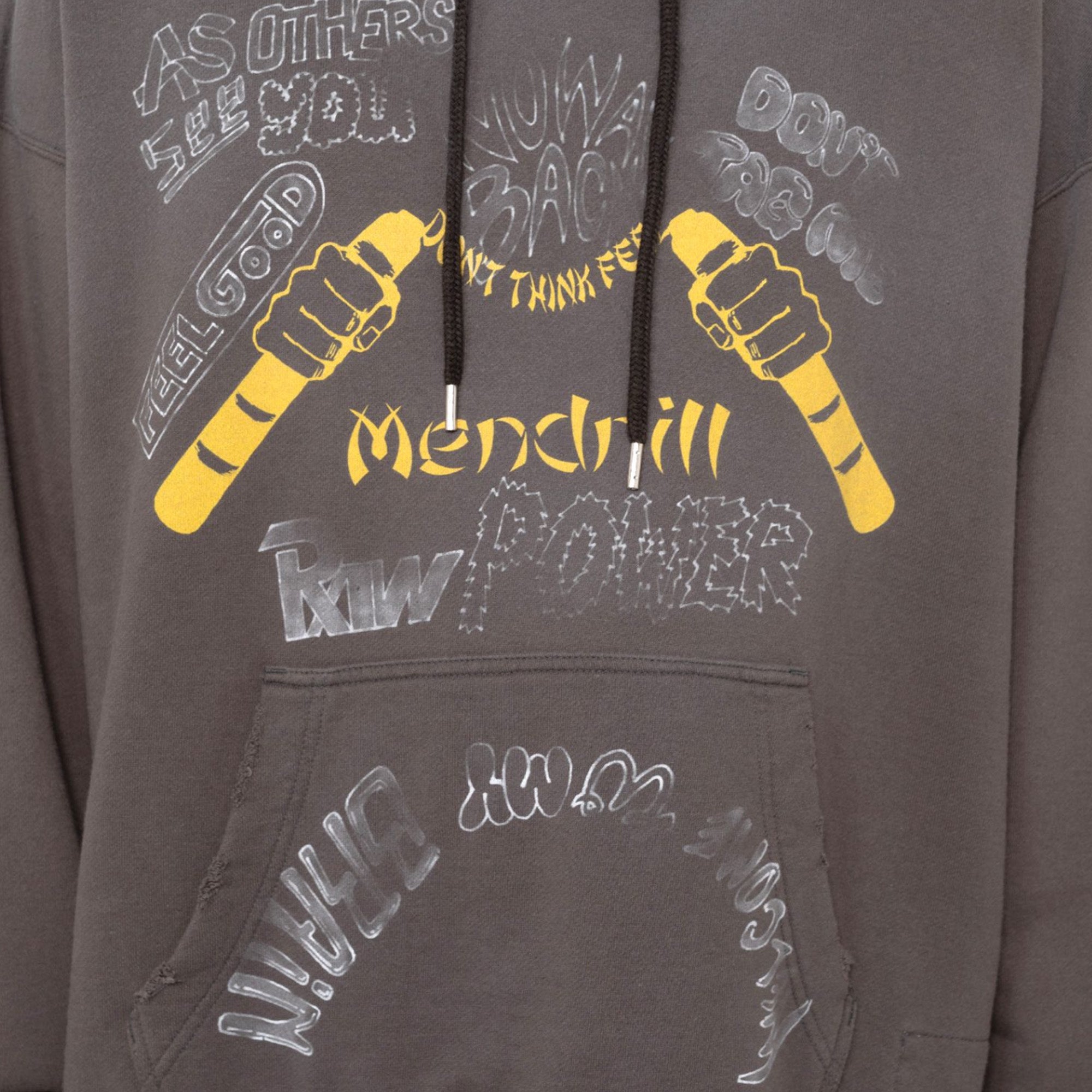 MANDRILL DISTRESSED HOODIE