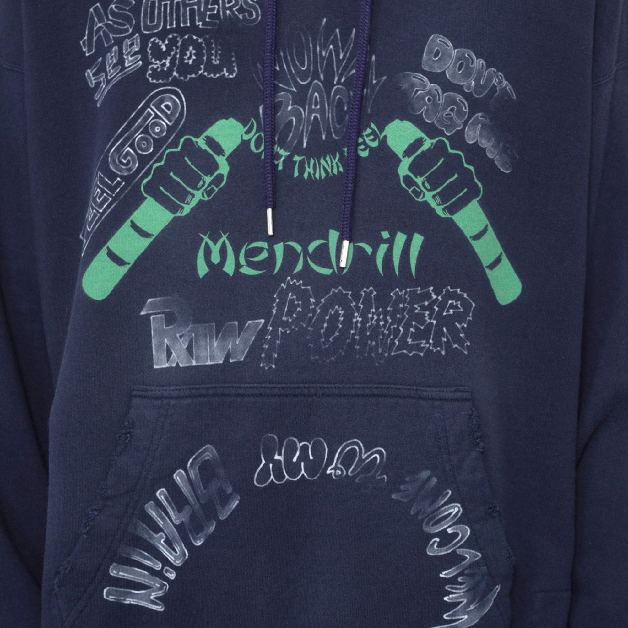 MANDRILL DISTRESSED HOODIE