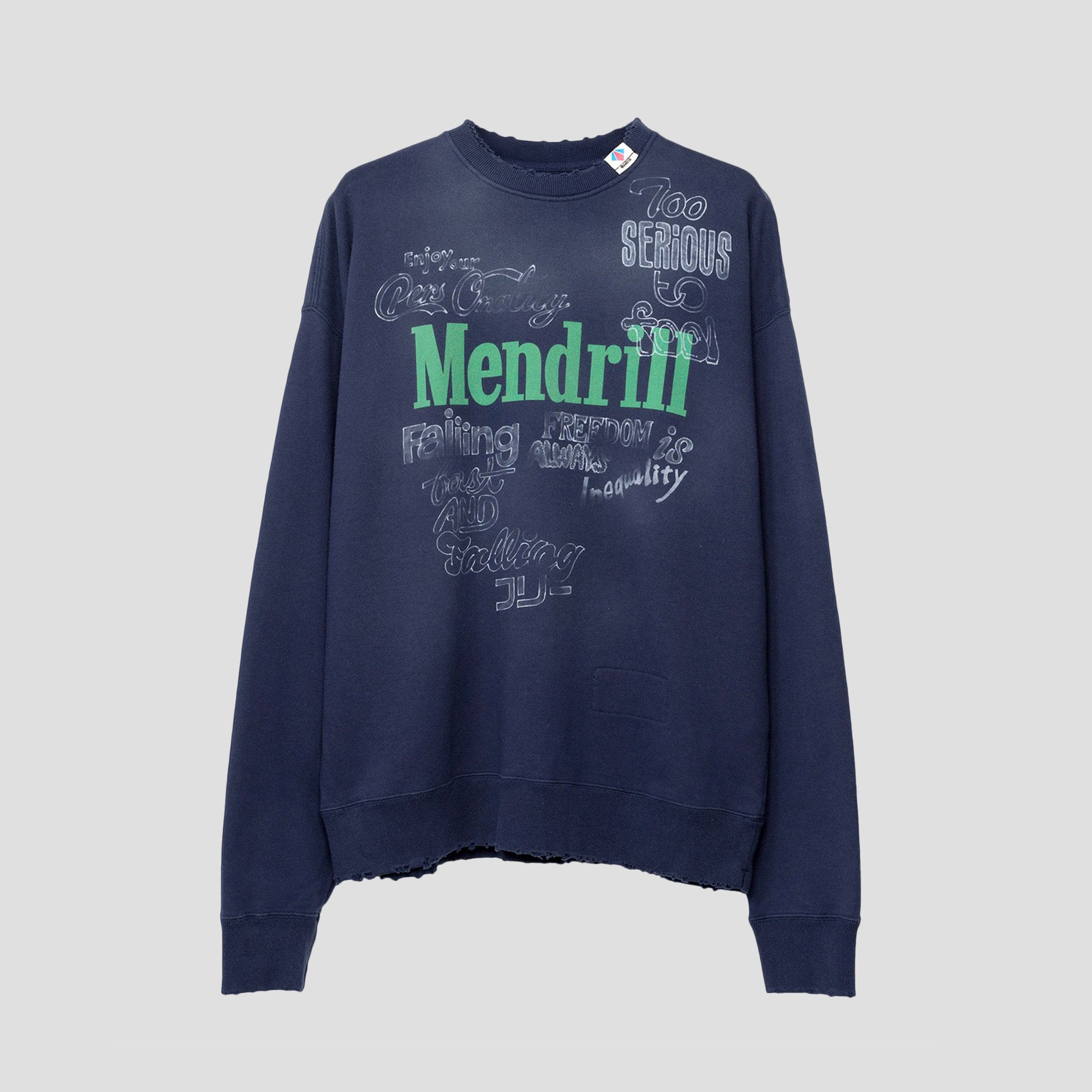 MANDRILL DISTRESSED PULLOVER