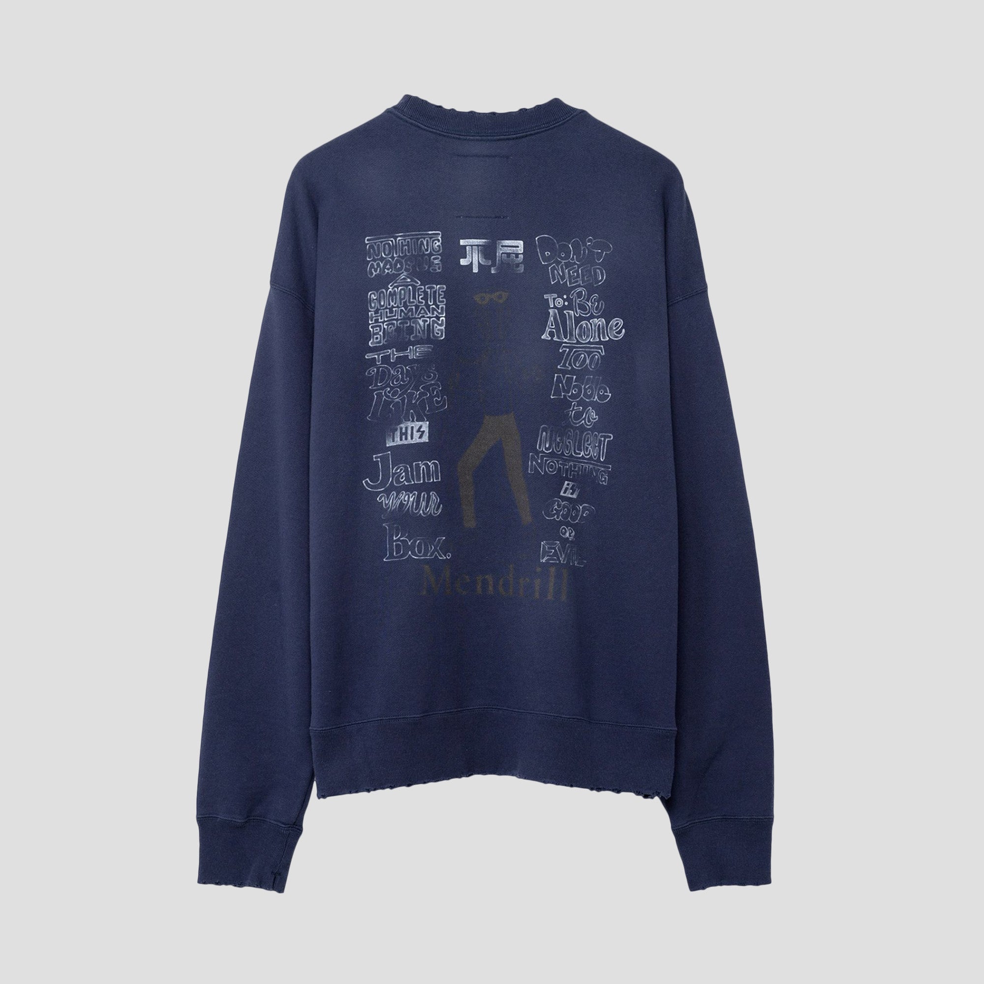 MANDRILL DISTRESSED PULLOVER