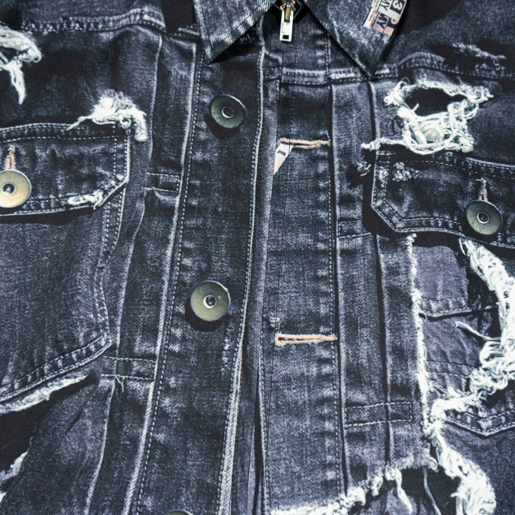 T.A.T.A TROMPE-L'OEIL DENIM JACKET