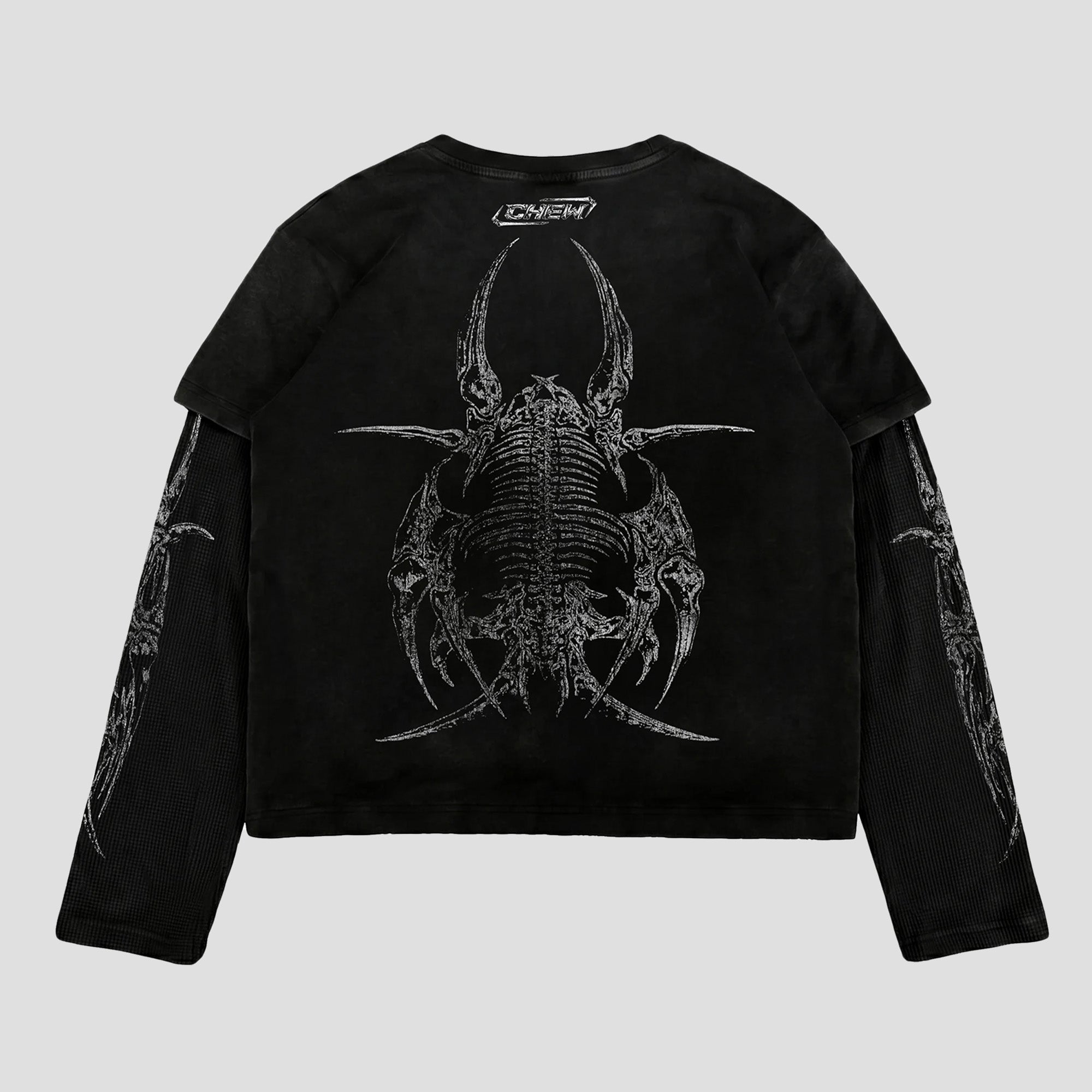 BLACK BLACK LAYERED ROACH L/S T-SHIRTS