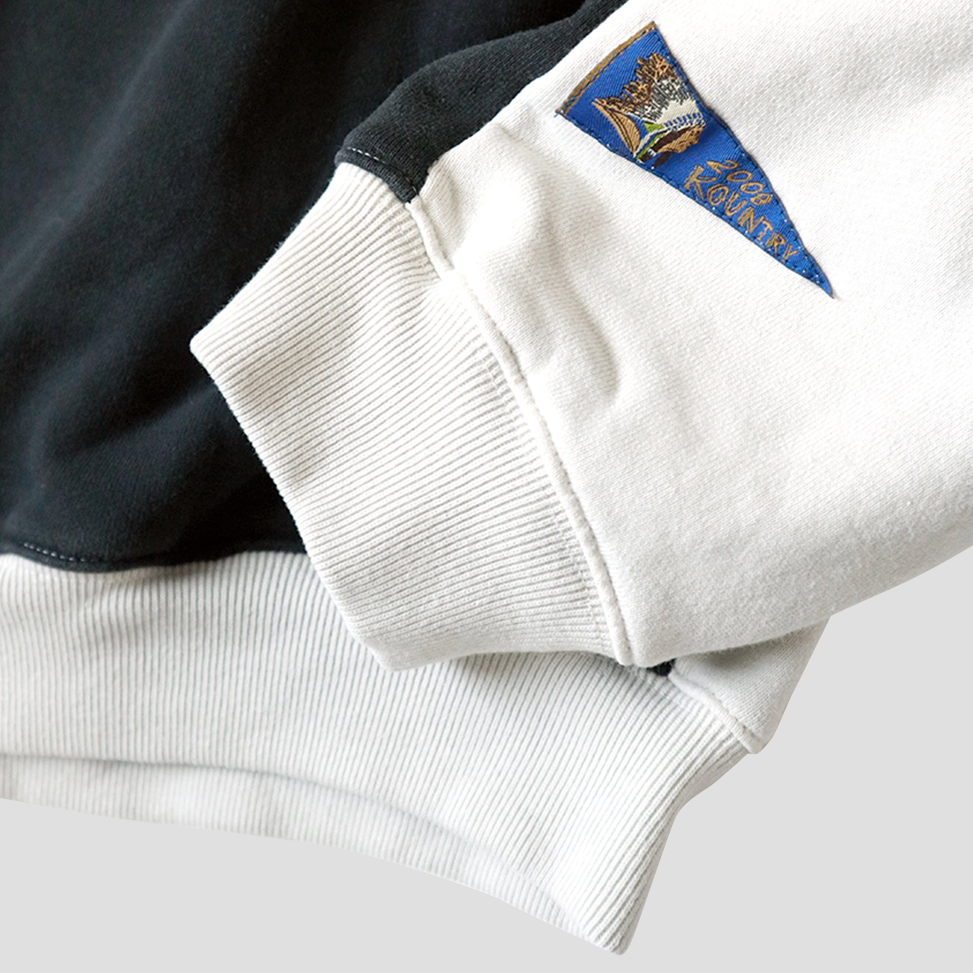 FLEECE KNIT 2TONE OVERSIZED BONE SWEATS
