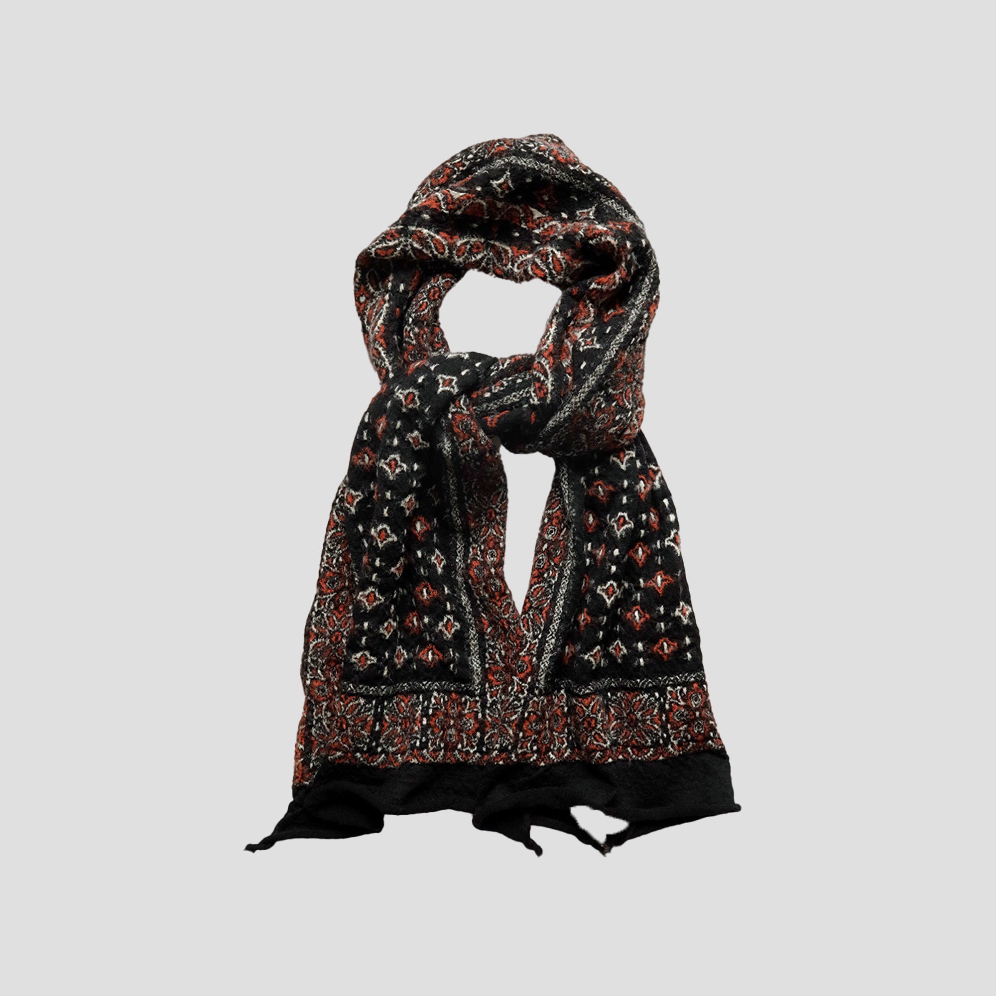FULLING WOOL SCARF COLORFUL BANDANA