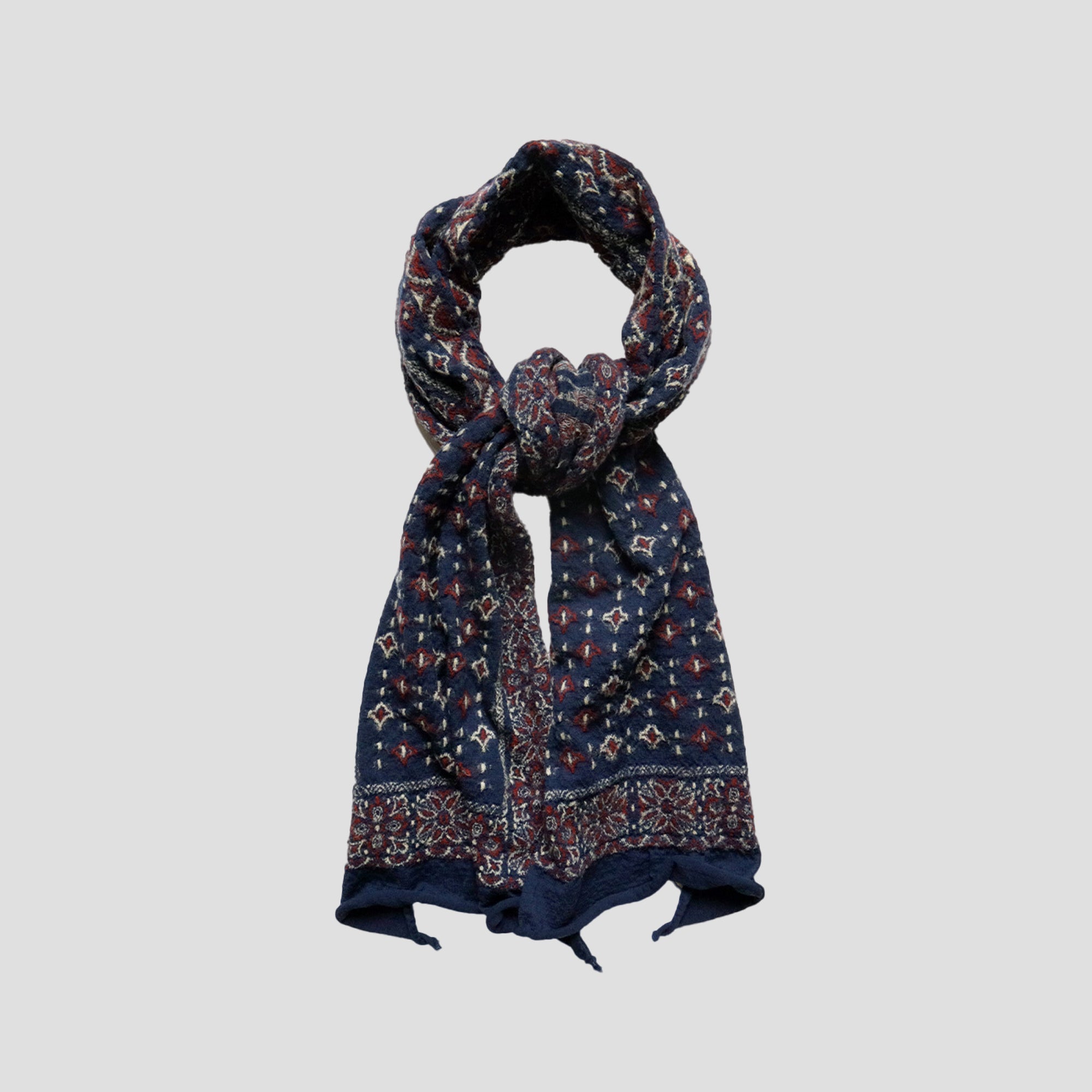 FULLING WOOL SCARF COLORFUL BANDANA