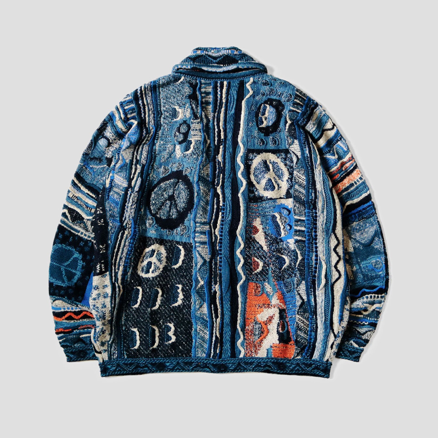 7G BORO KNIT GAUDY CARDIGAN
