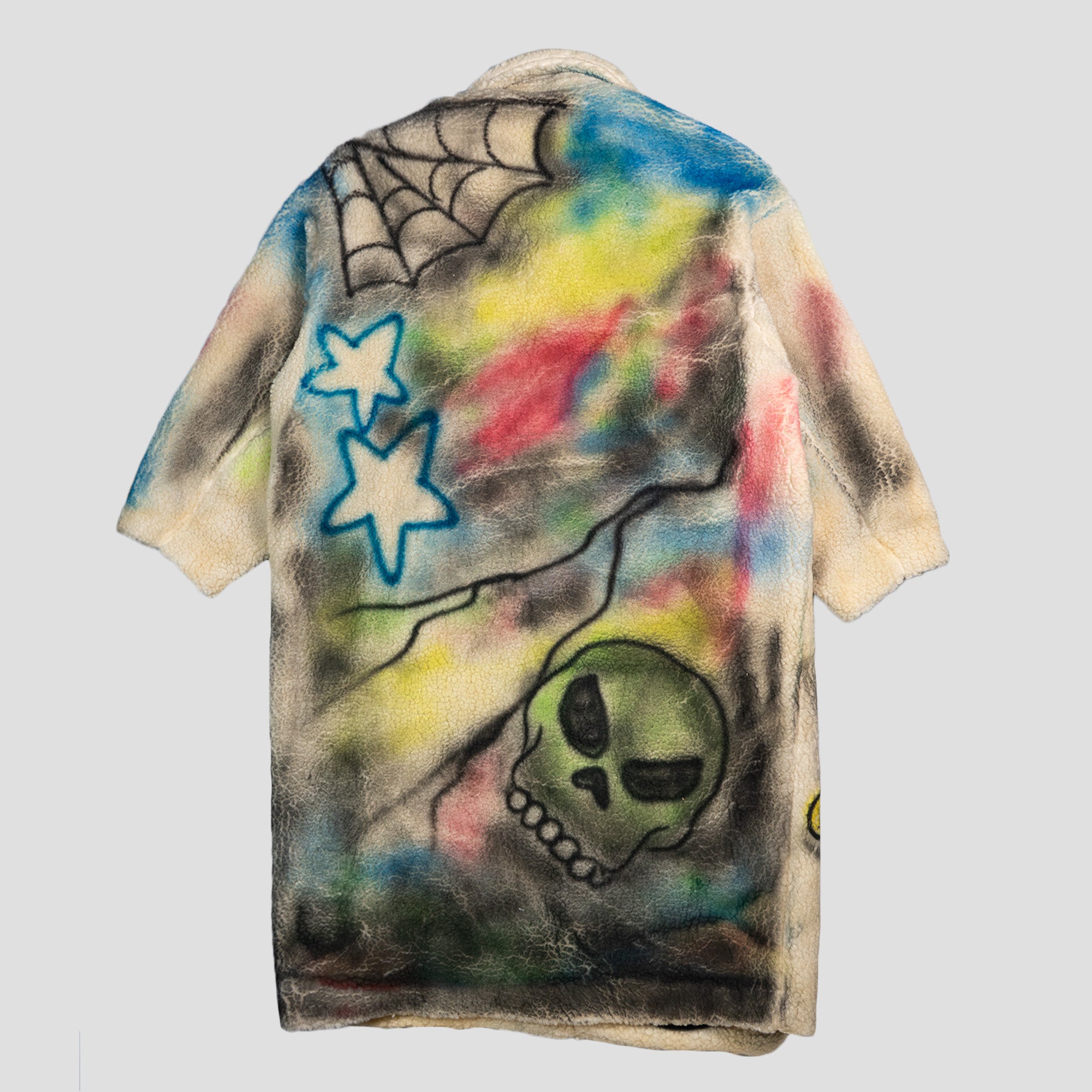 AIRBRUSHED SHERPA TRENCH COAT