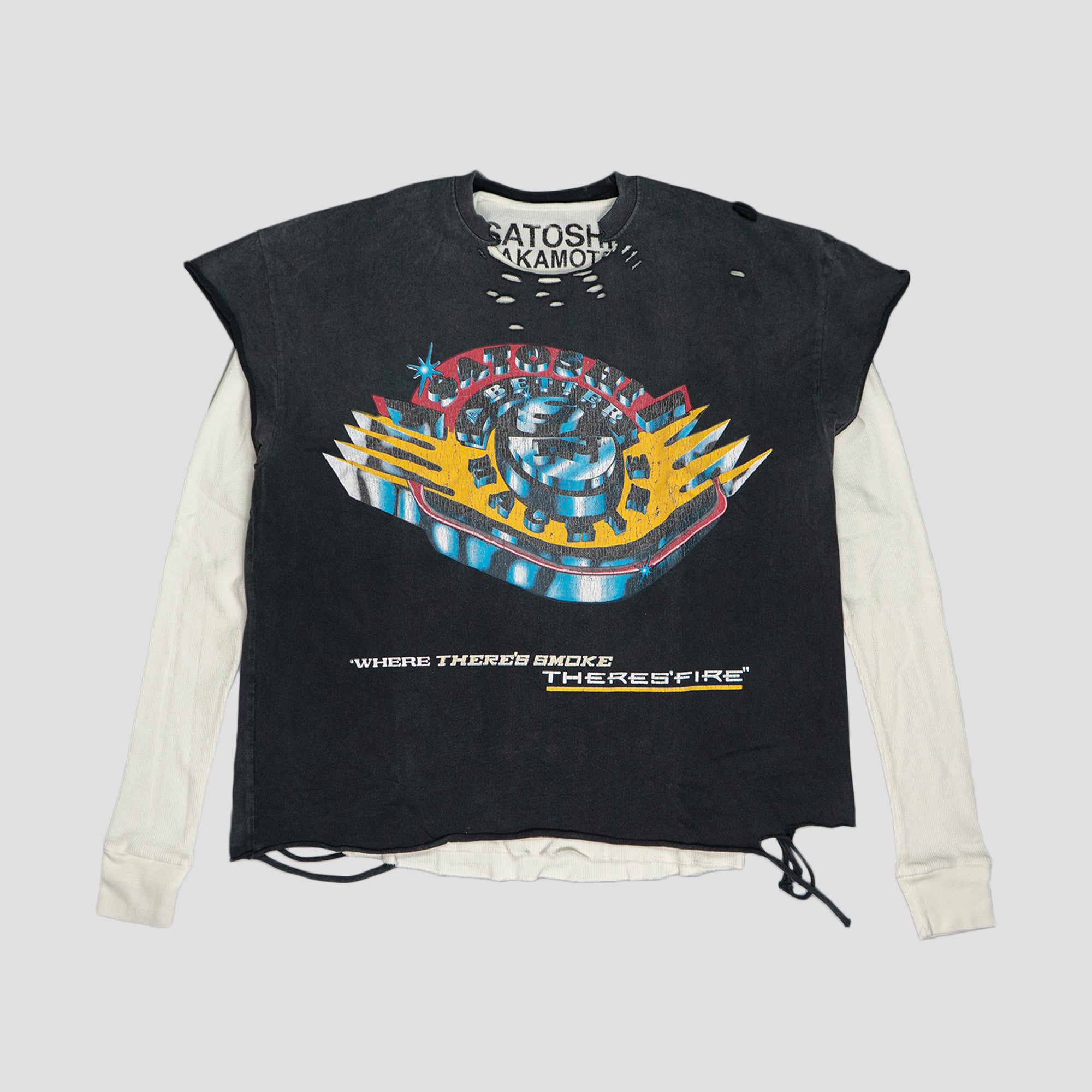 WHERE THERE'S SMOKE, THERE'S FIRE THERMAL T-SHIRTS