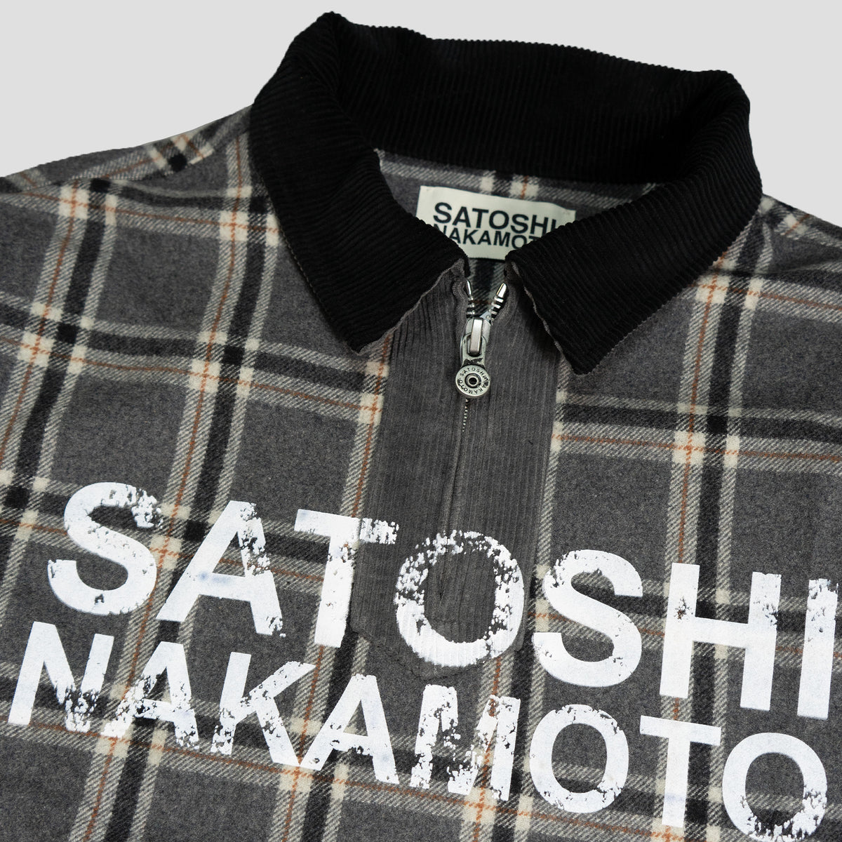 HALF ZIP LOGO FLANNEL