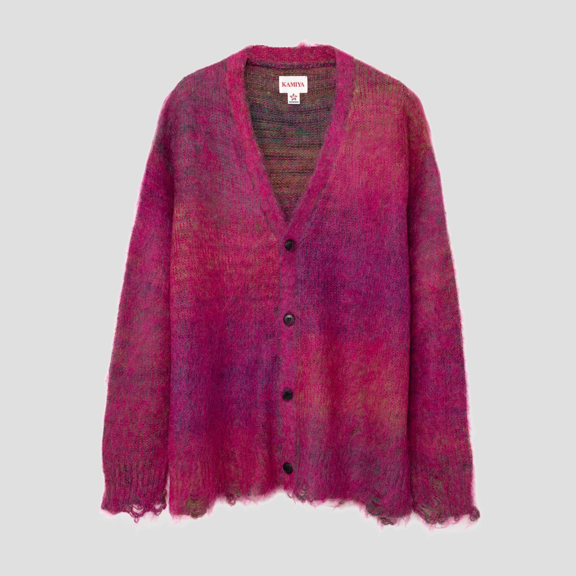 DISTRESSED MOHAIR CARDIGAN