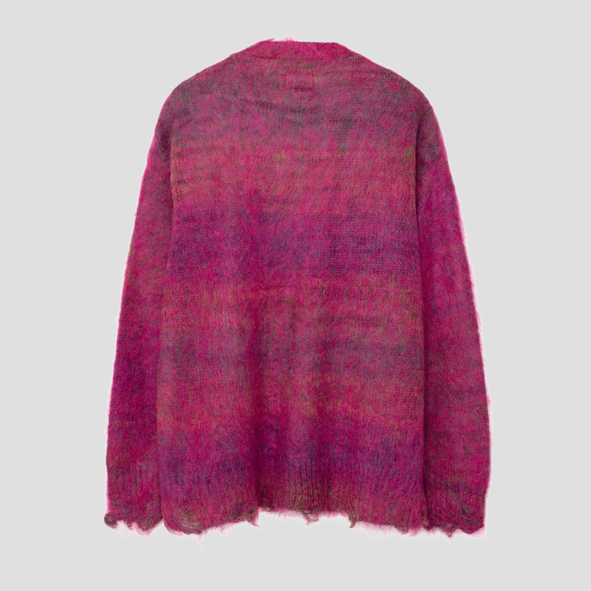 DISTRESSED MOHAIR CARDIGAN