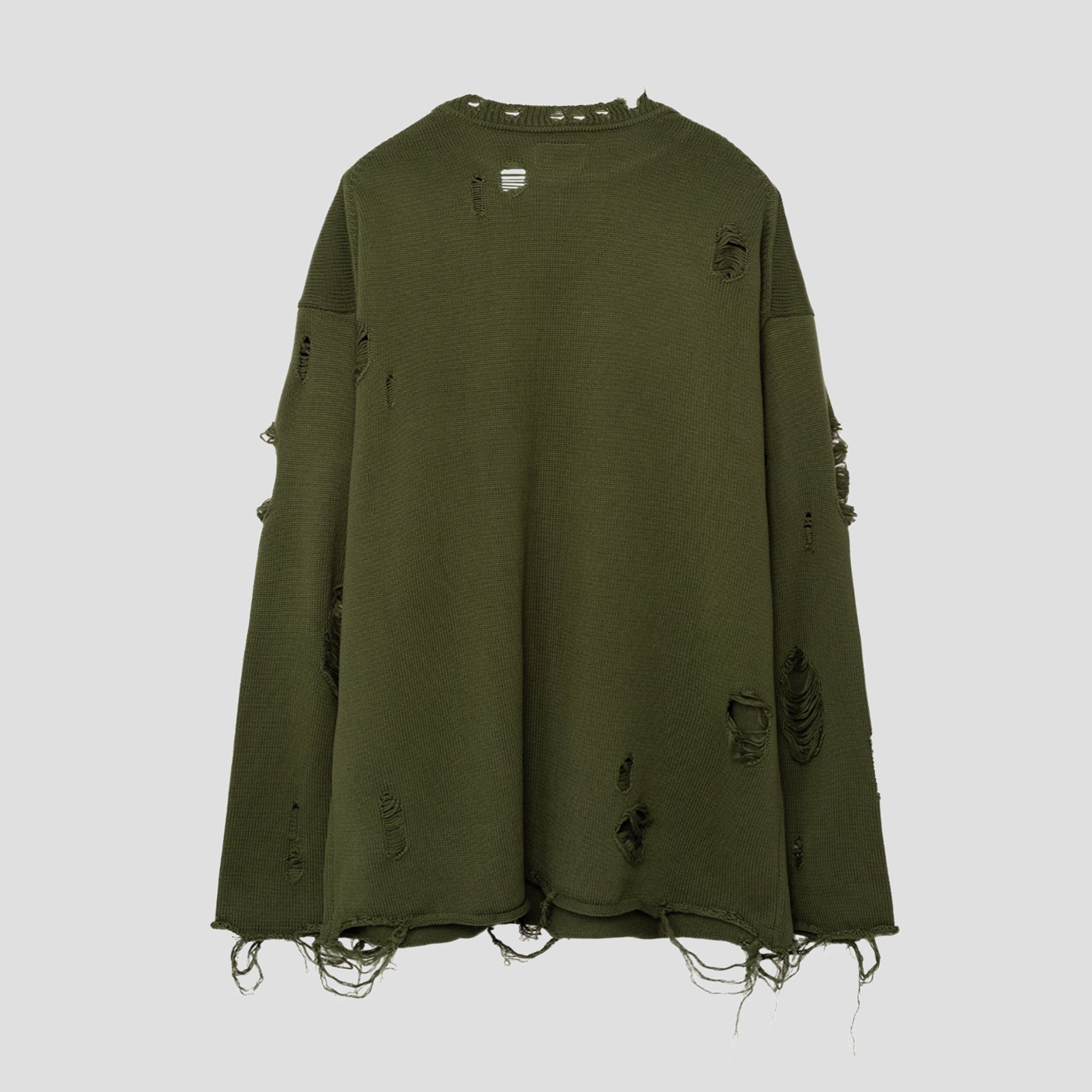 DISTRESSED OVERSIZED SWEATER